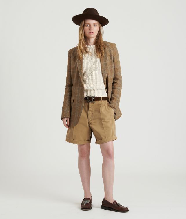Jillian Canvas Cotton Shorts