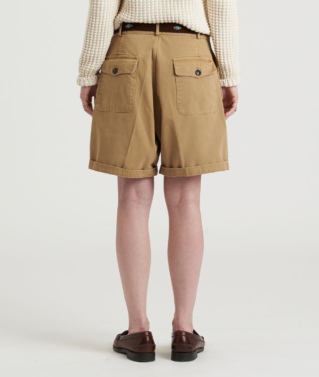 Jillian Canvas Cotton Shorts