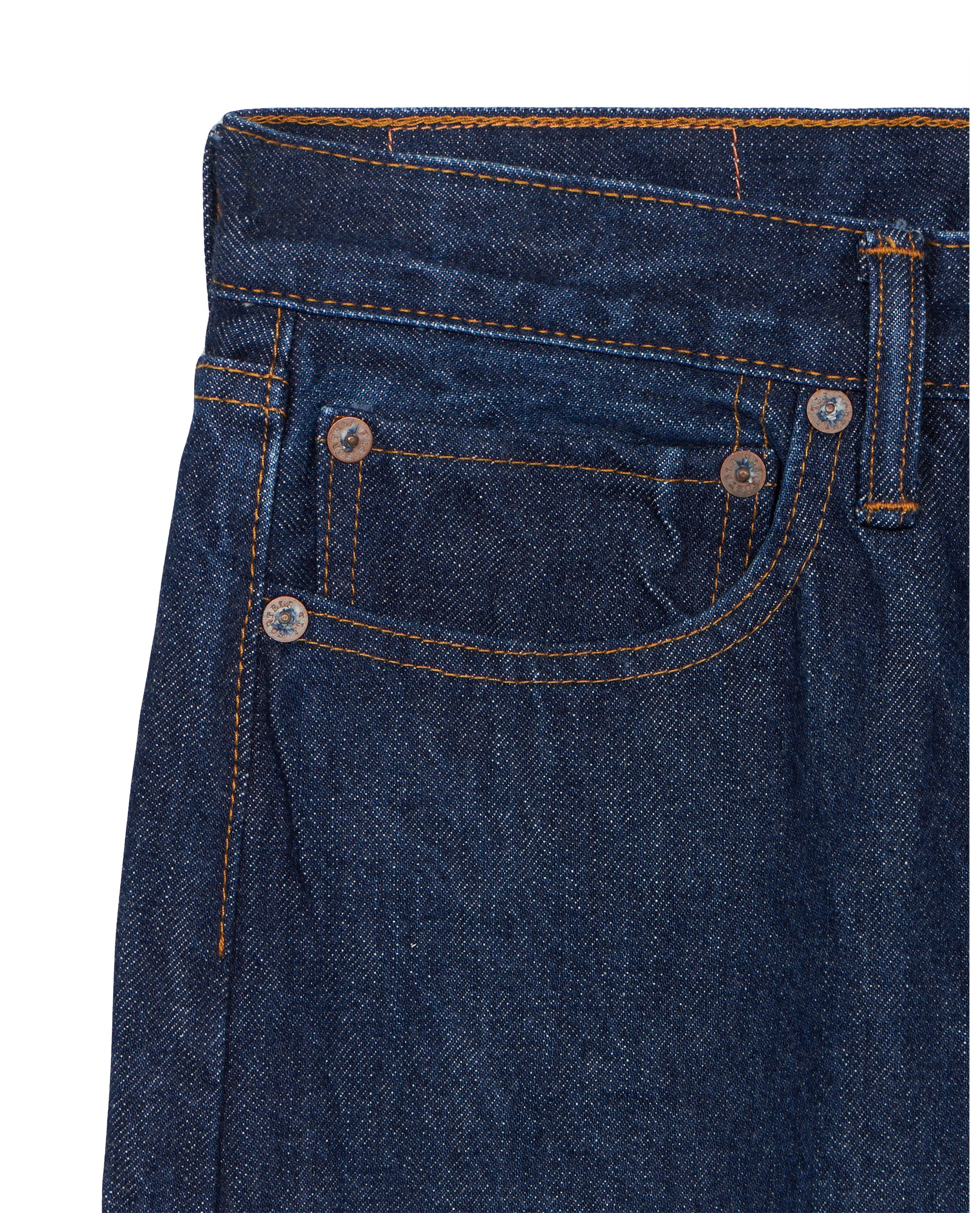 992 Johnny Japan Denim Selvedge Rinse Wash 5-pocket High-waisted