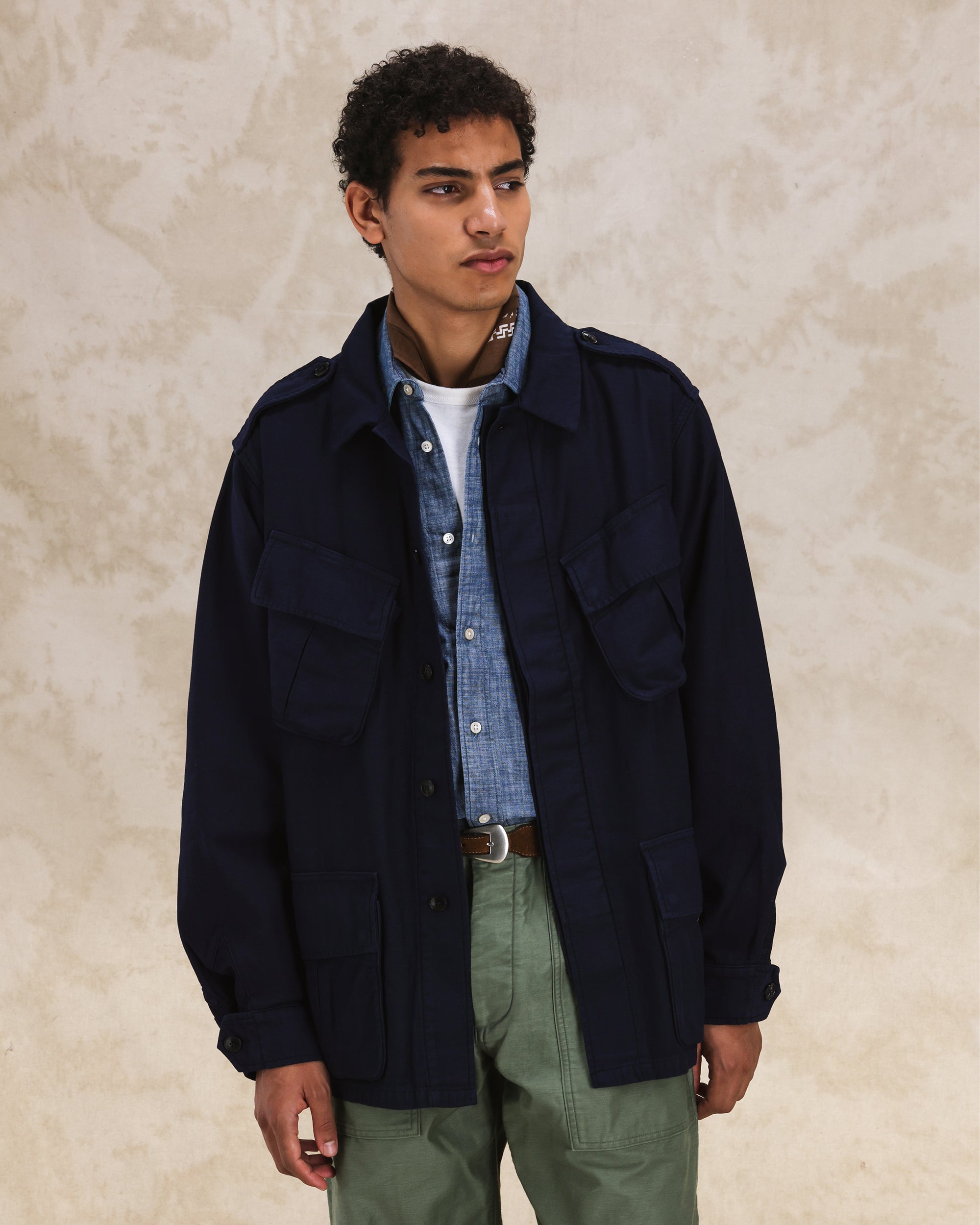 Jungle Jacket With Pockets Cotton
