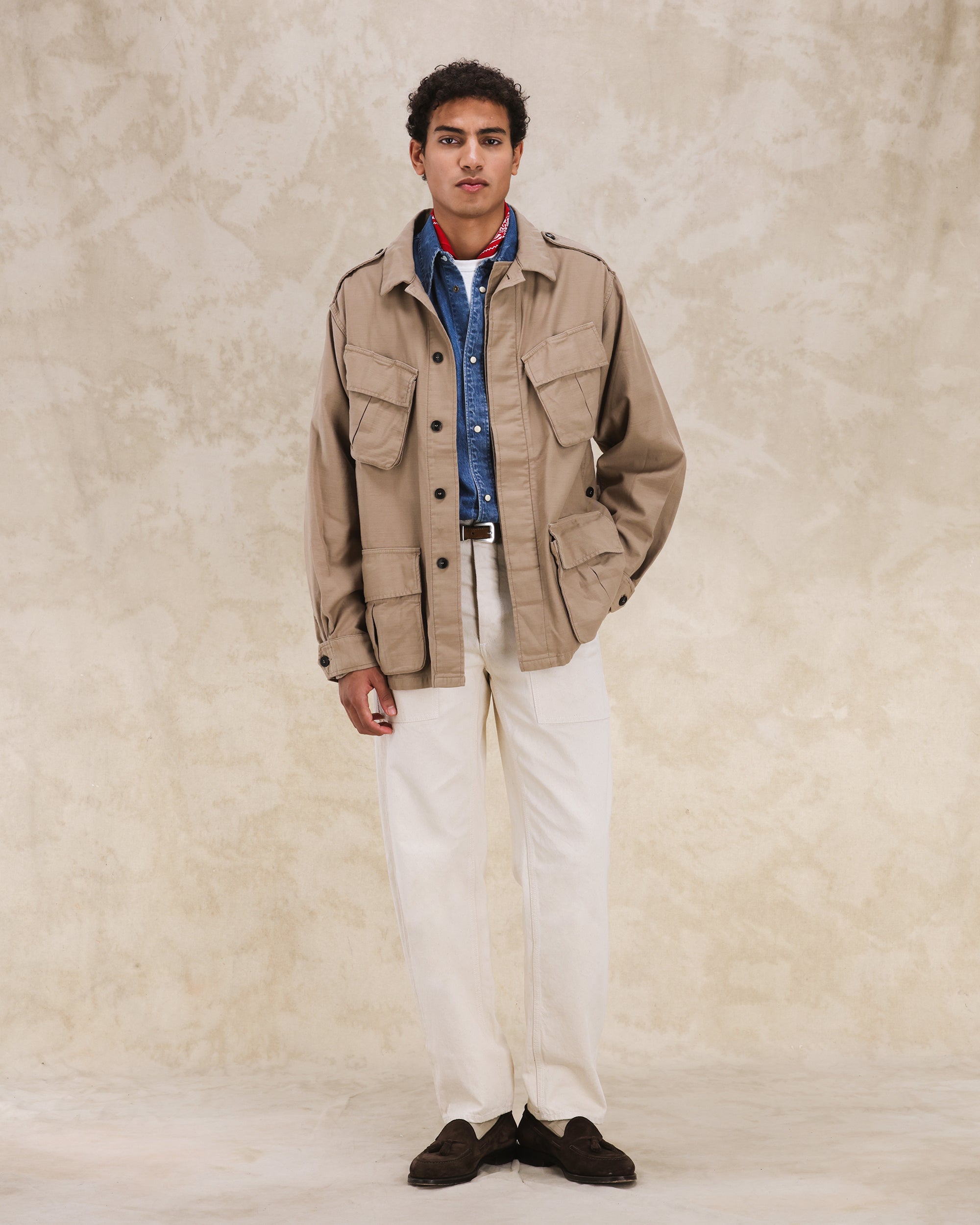 Jungle Jacket With Pockets Cotton