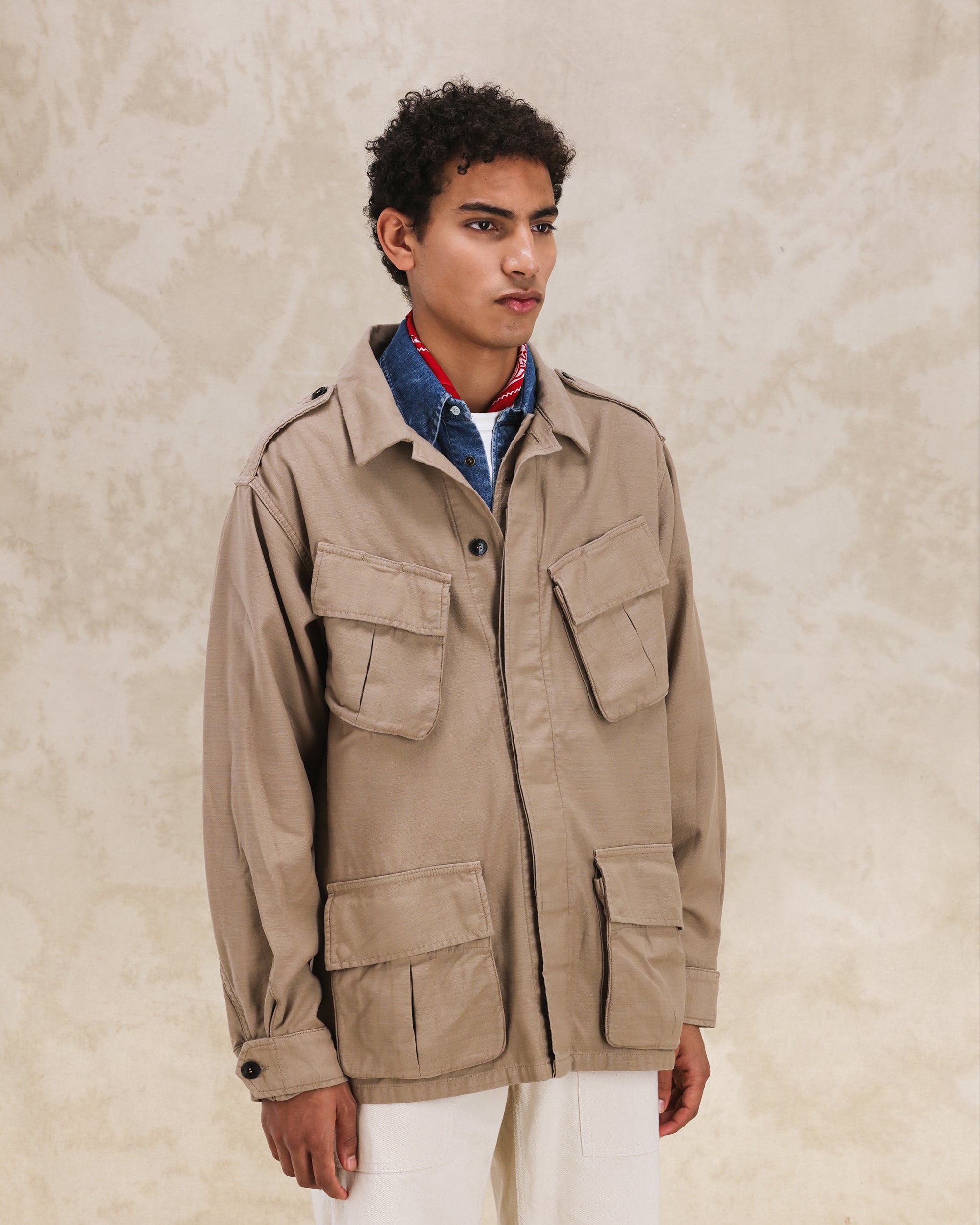 Jungle Jacket With Pockets Cotton