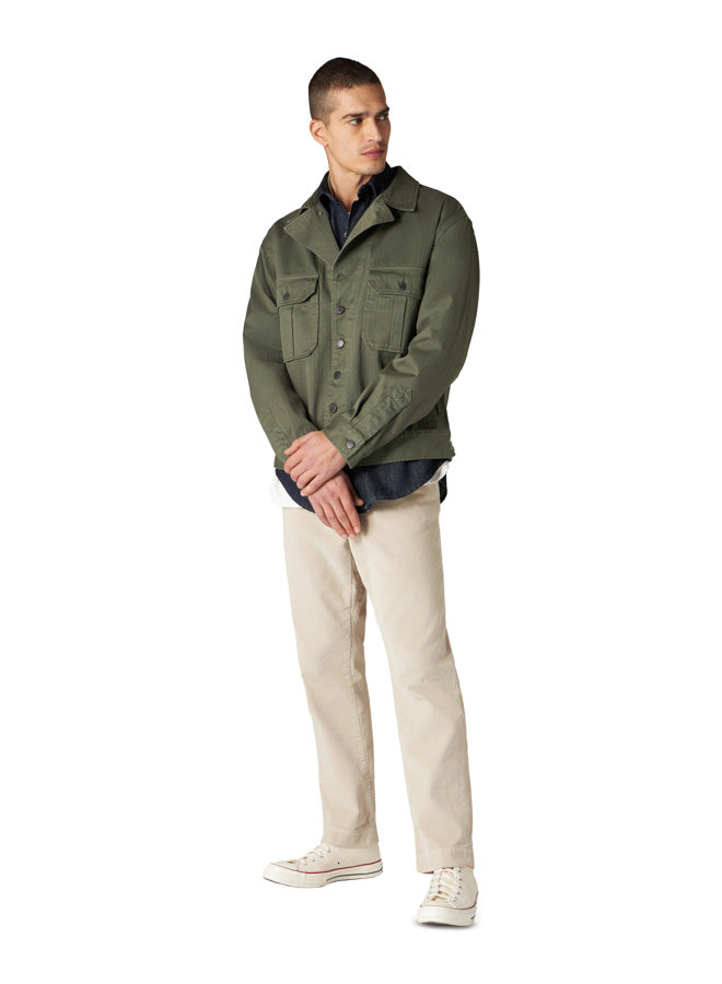 Khai Overshirt In Herringbone di Cotone