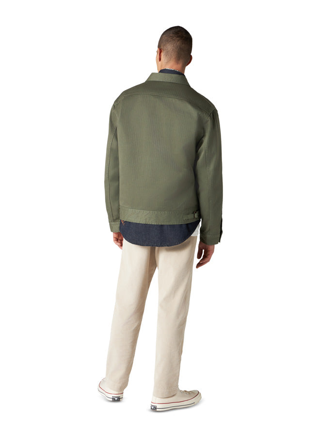 Khai Overshirt In Herringbone di Cotone