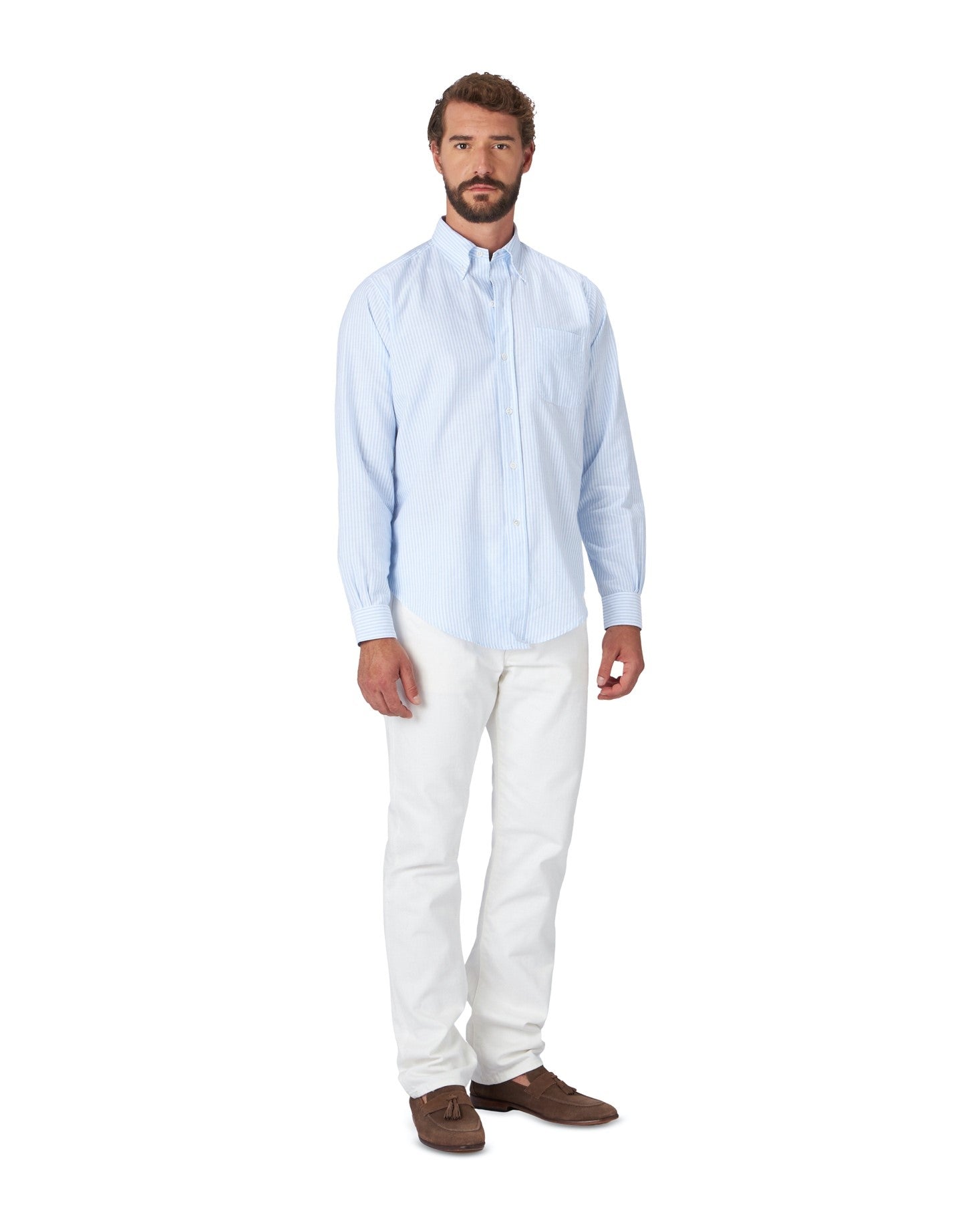 King Camicia Classica In Cotone