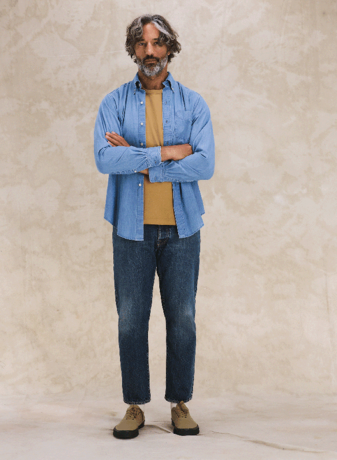 King Camicia In Chambray