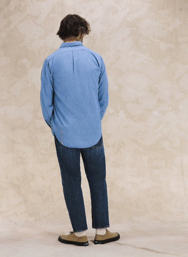 King Camicia In Chambray
