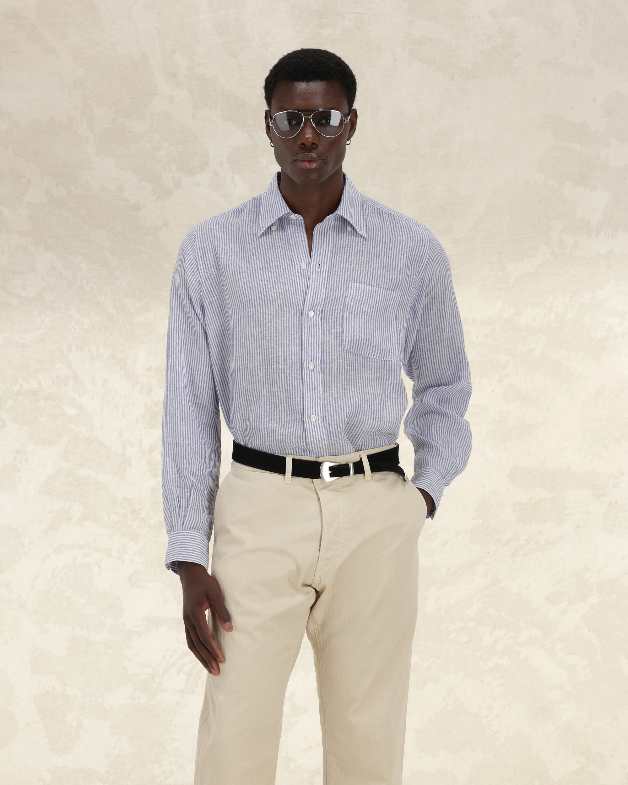 King Shirt Linen Pocket