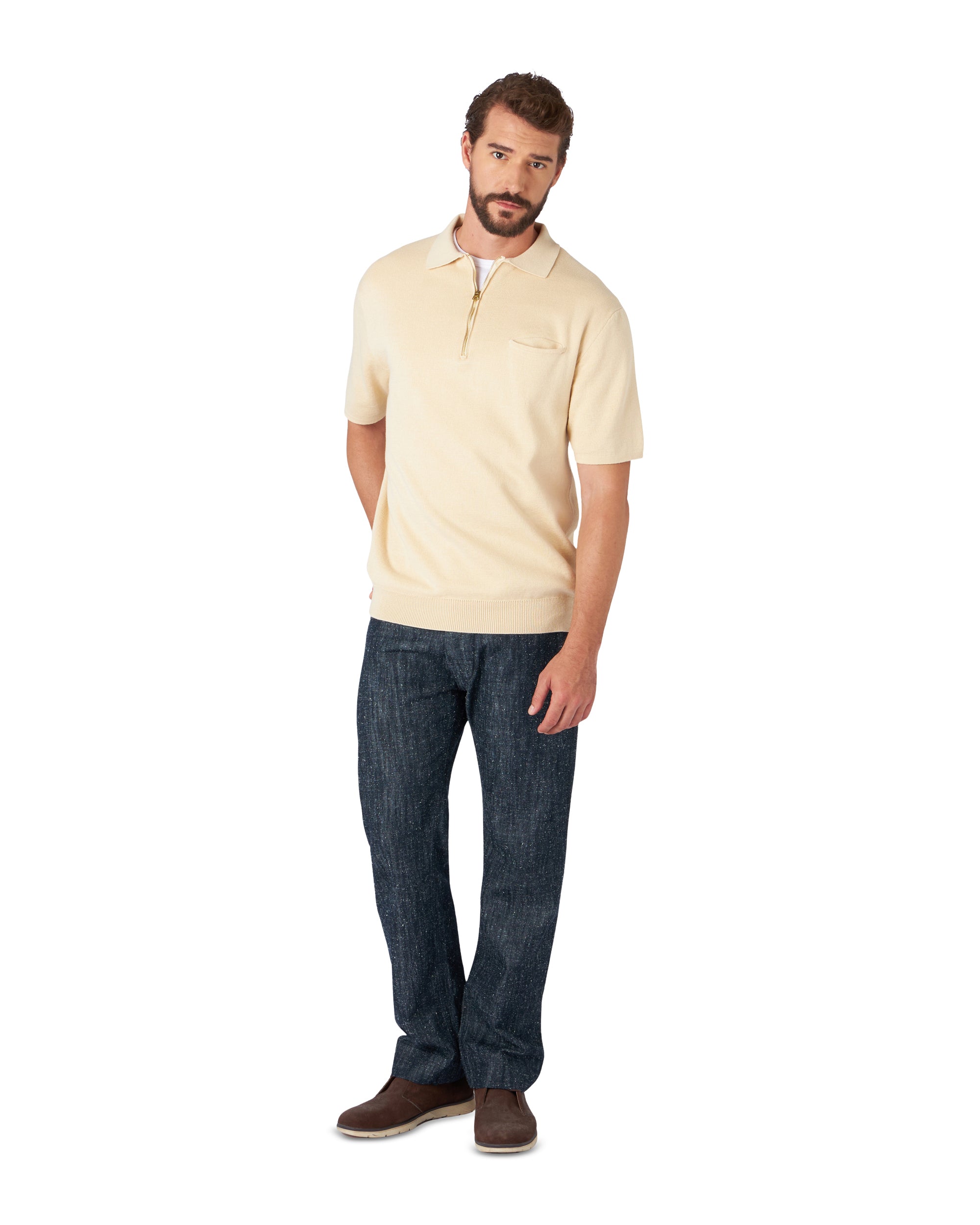 Laight Polo Short Sleeves Zip 3/4