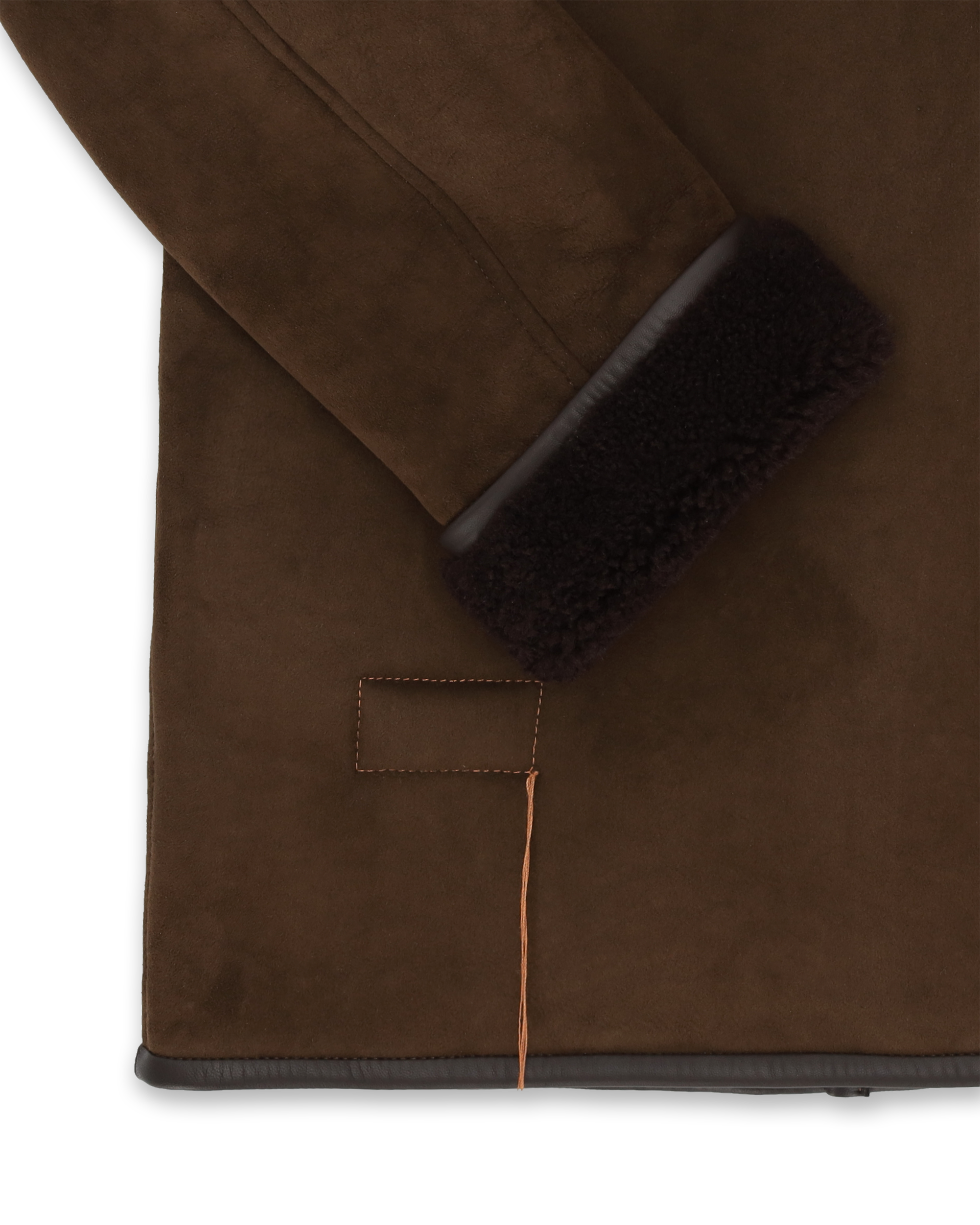 Lemans Coat Double-breasted Shearling