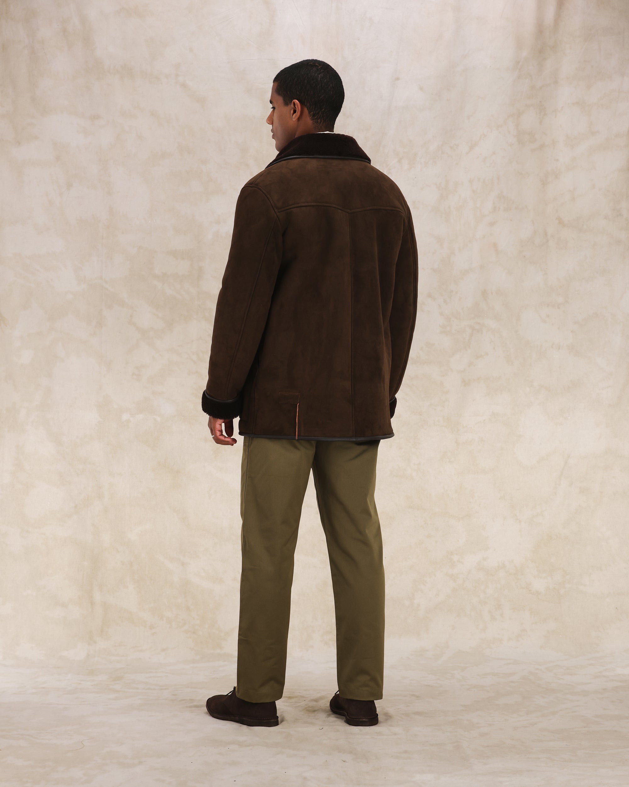 Lemans Coat Double-breasted Shearling