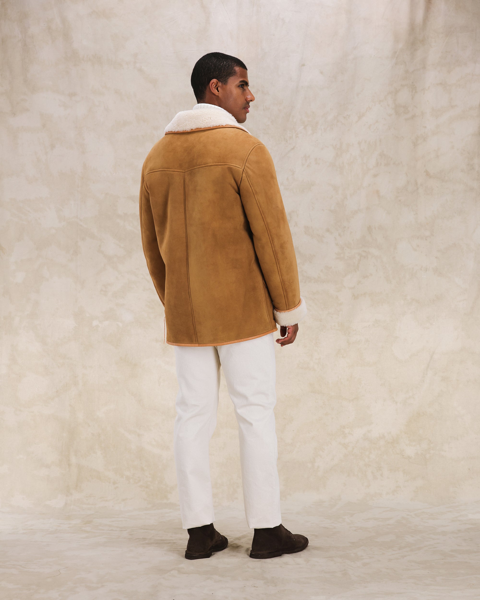 Lemans Coat Double-breasted Shearling