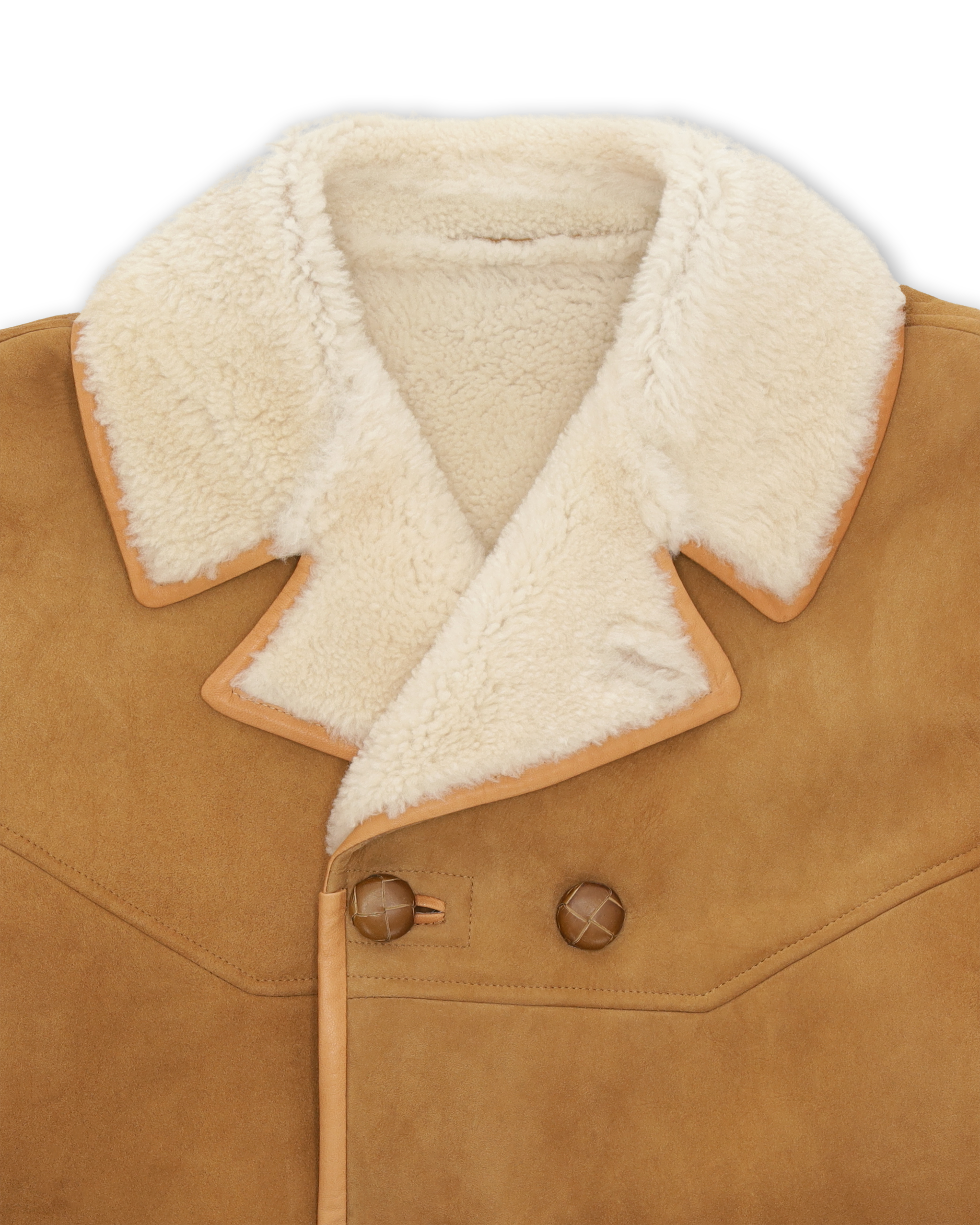 Lemans Coat Double-breasted Shearling