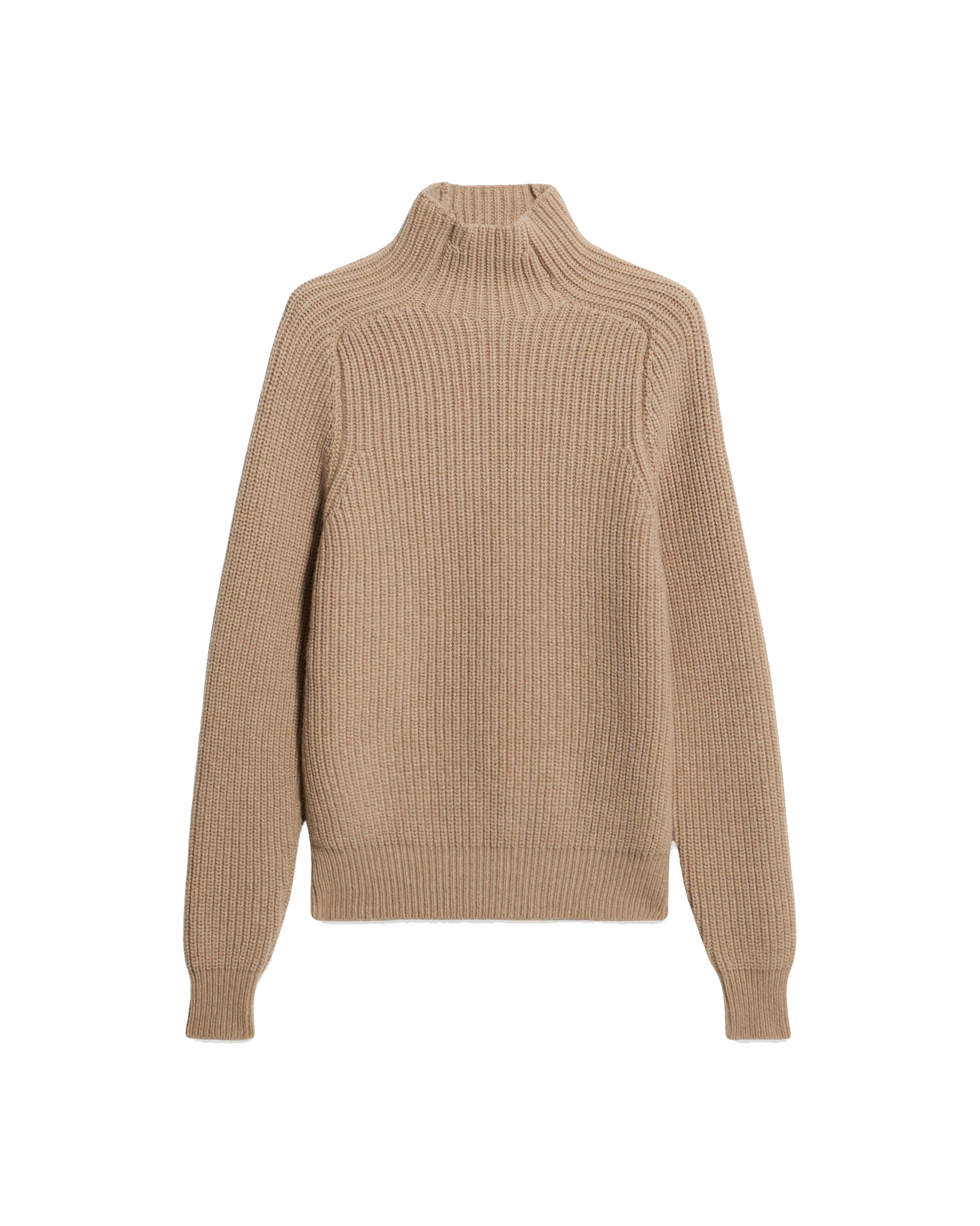 Leona High Neck Wool and Cashmere Sweater