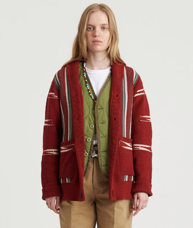 Henryc Cardigan Navajo Cotton