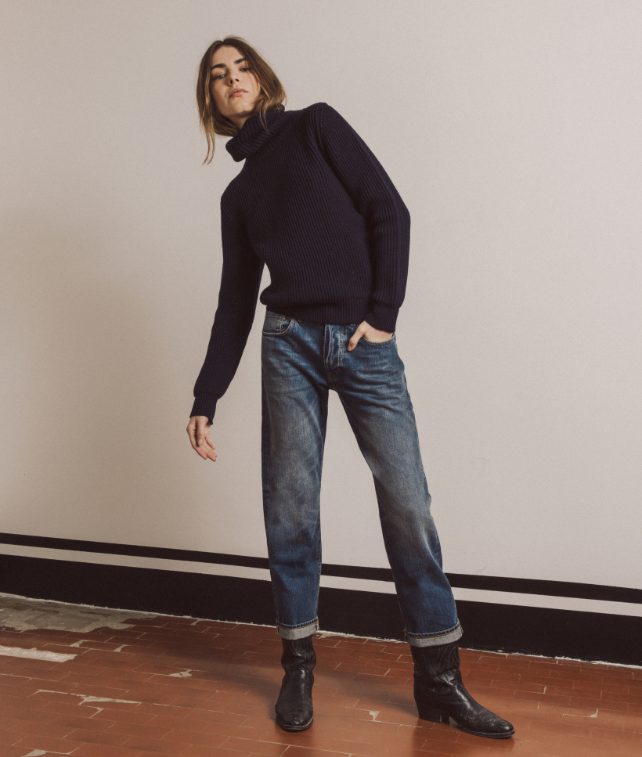 Lucy Wool and Cashmere High Neck Sweater