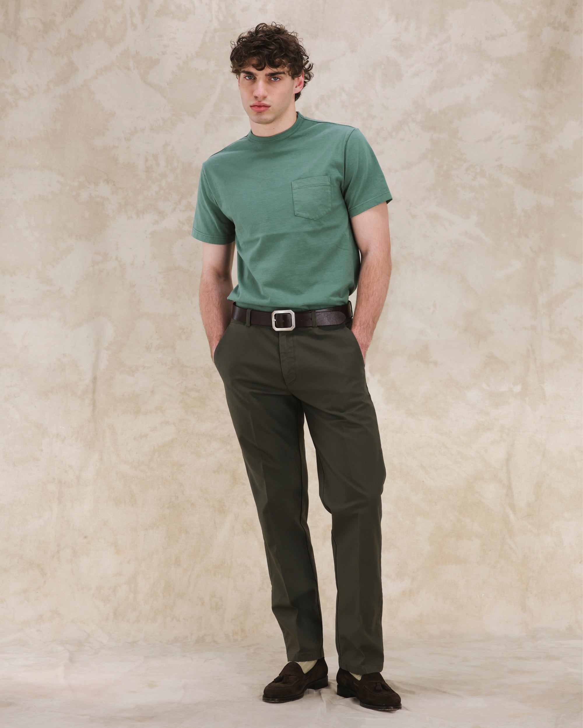Maine Reversed Cotton Canvas Trousers