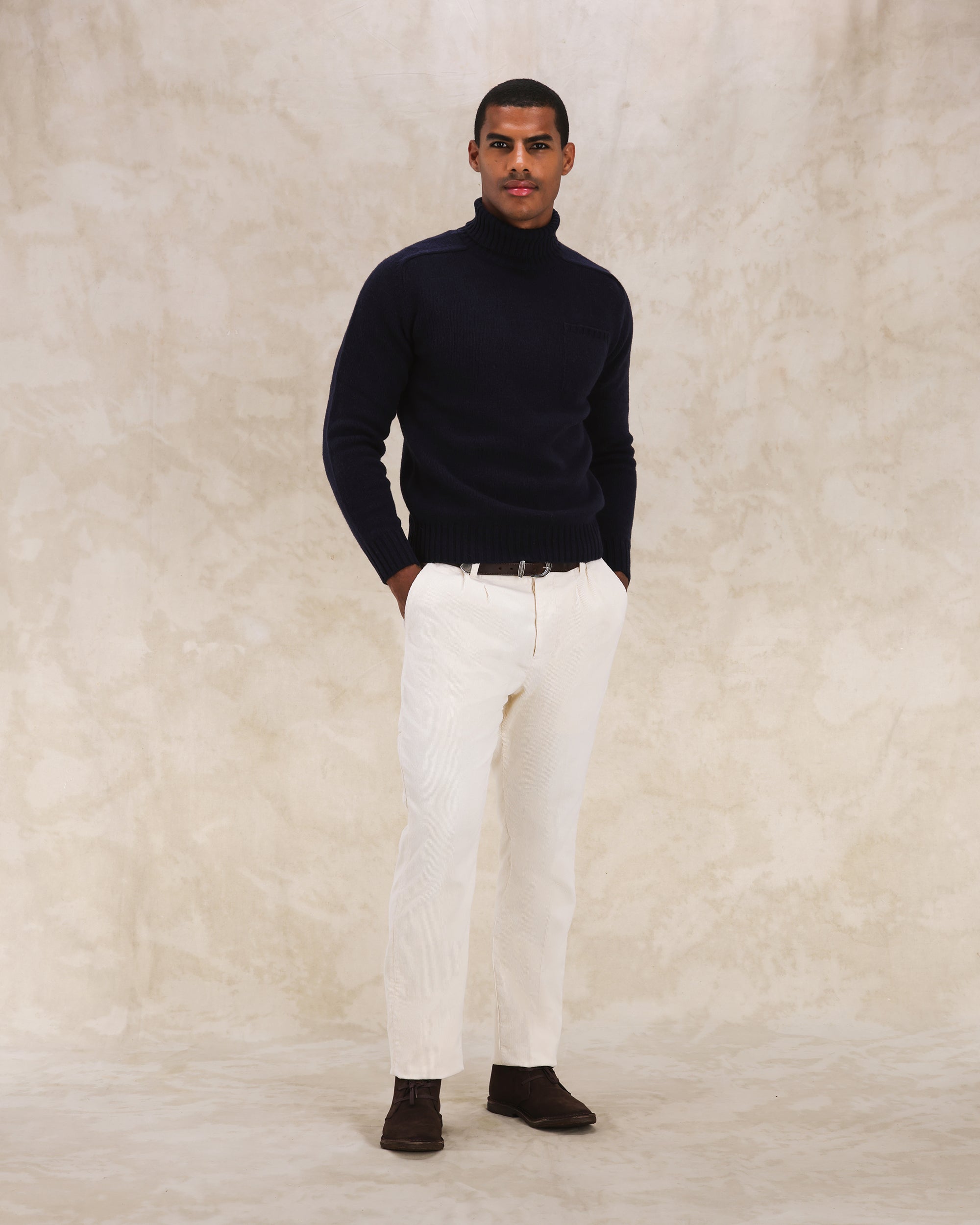 Mallory Merino Wool High Neck Sweater