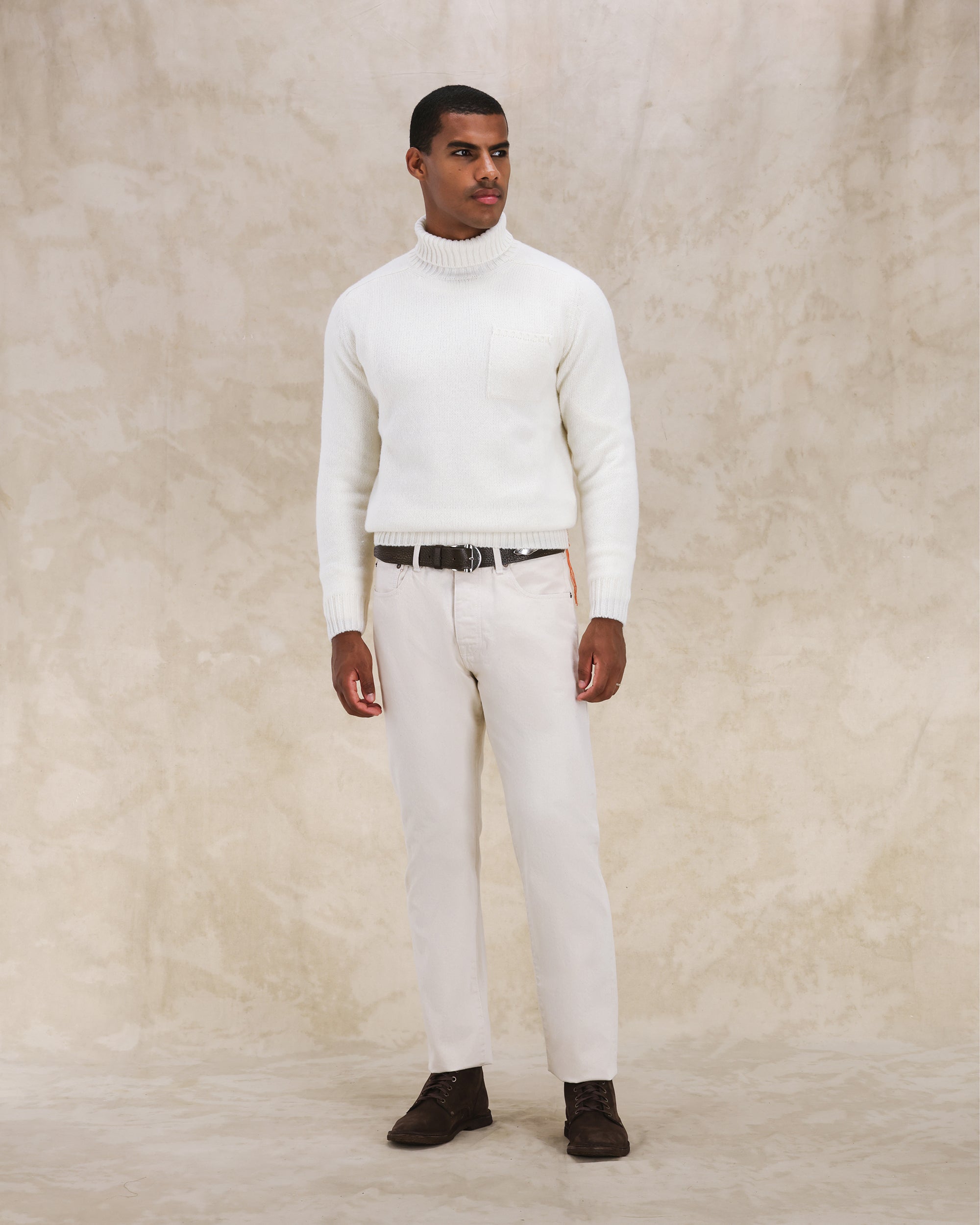 Mallory Merino Wool High Neck Sweater