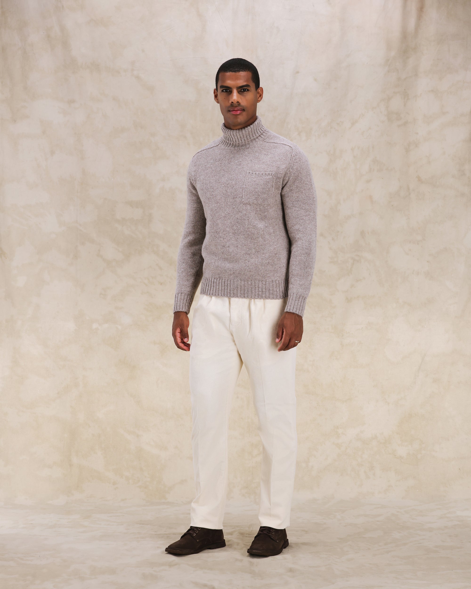 Mallory Merino Wool High Neck Sweater