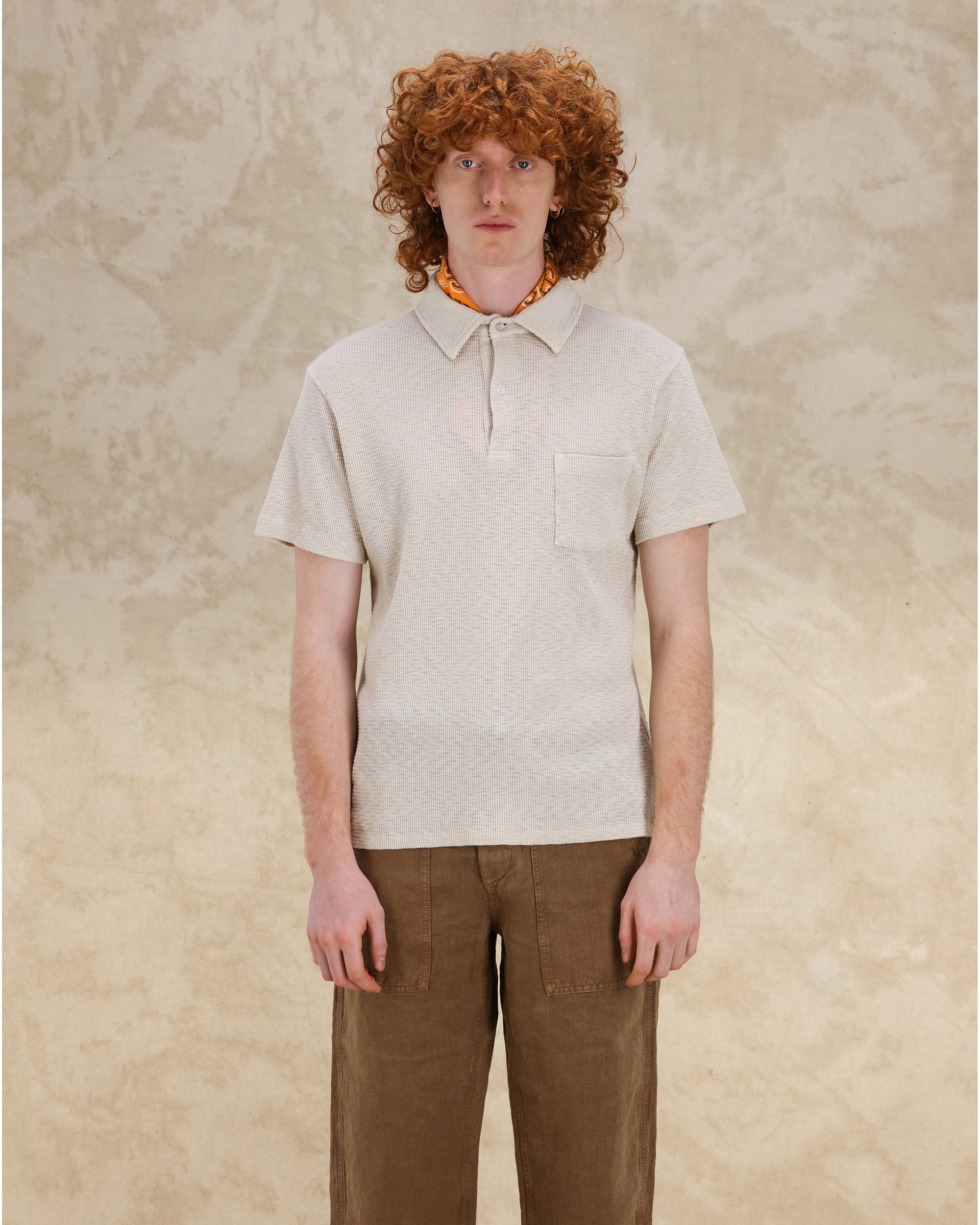 Missourim Polo Jersey Waffle Short Sleeves