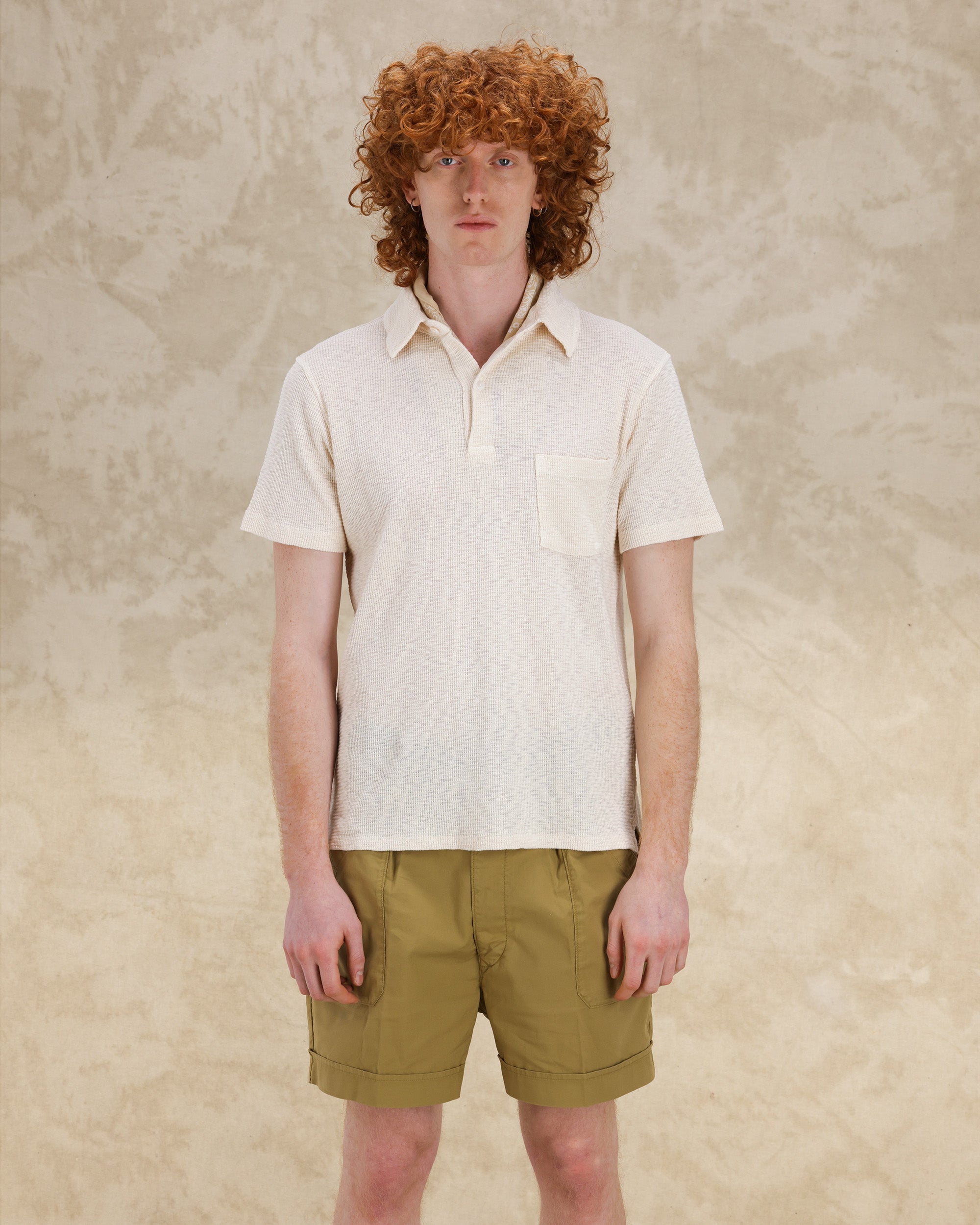 Missourim Polo Jersey Waffle Short Sleeves