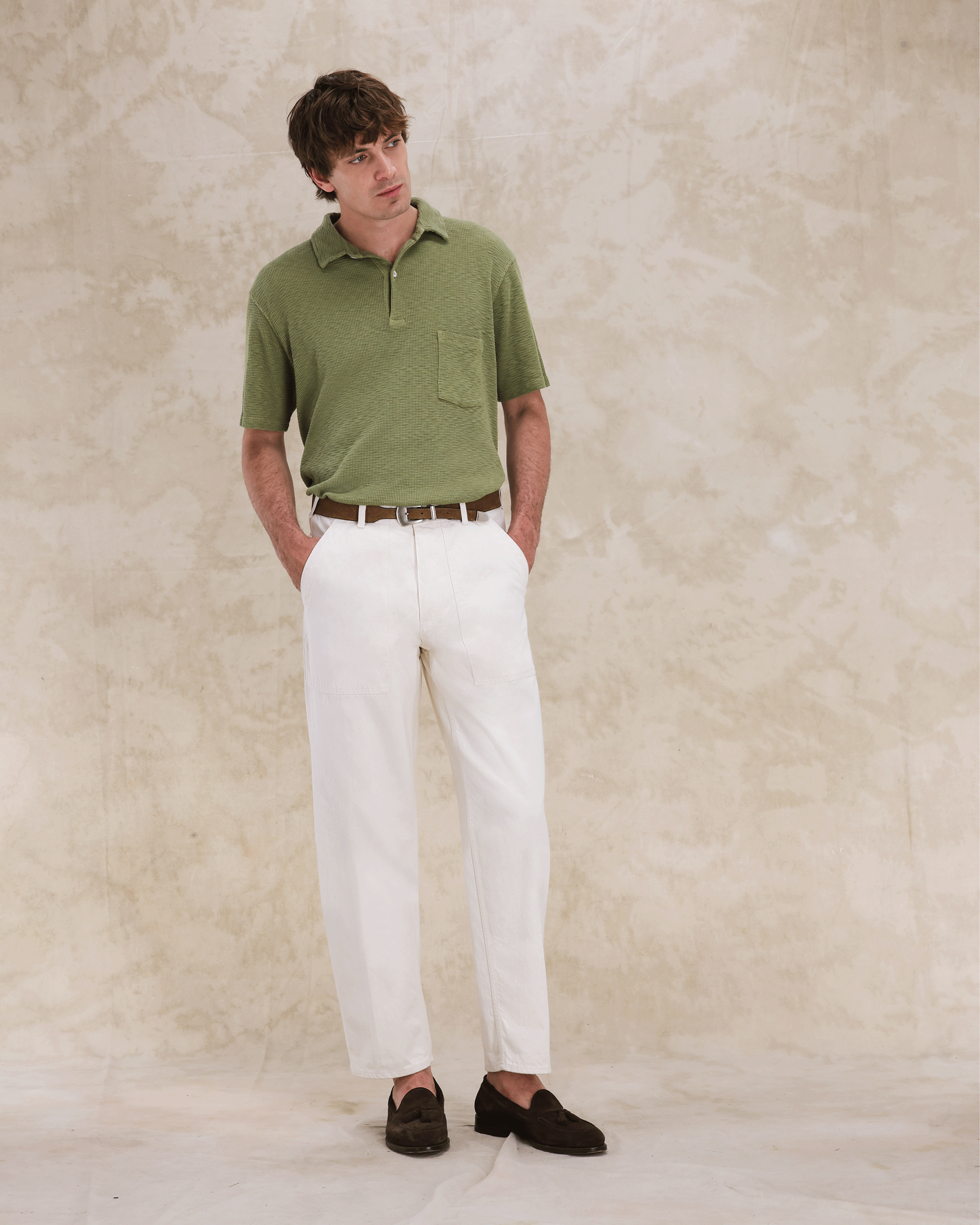 Missourim Polo Jersey Waffle Short Sleeves