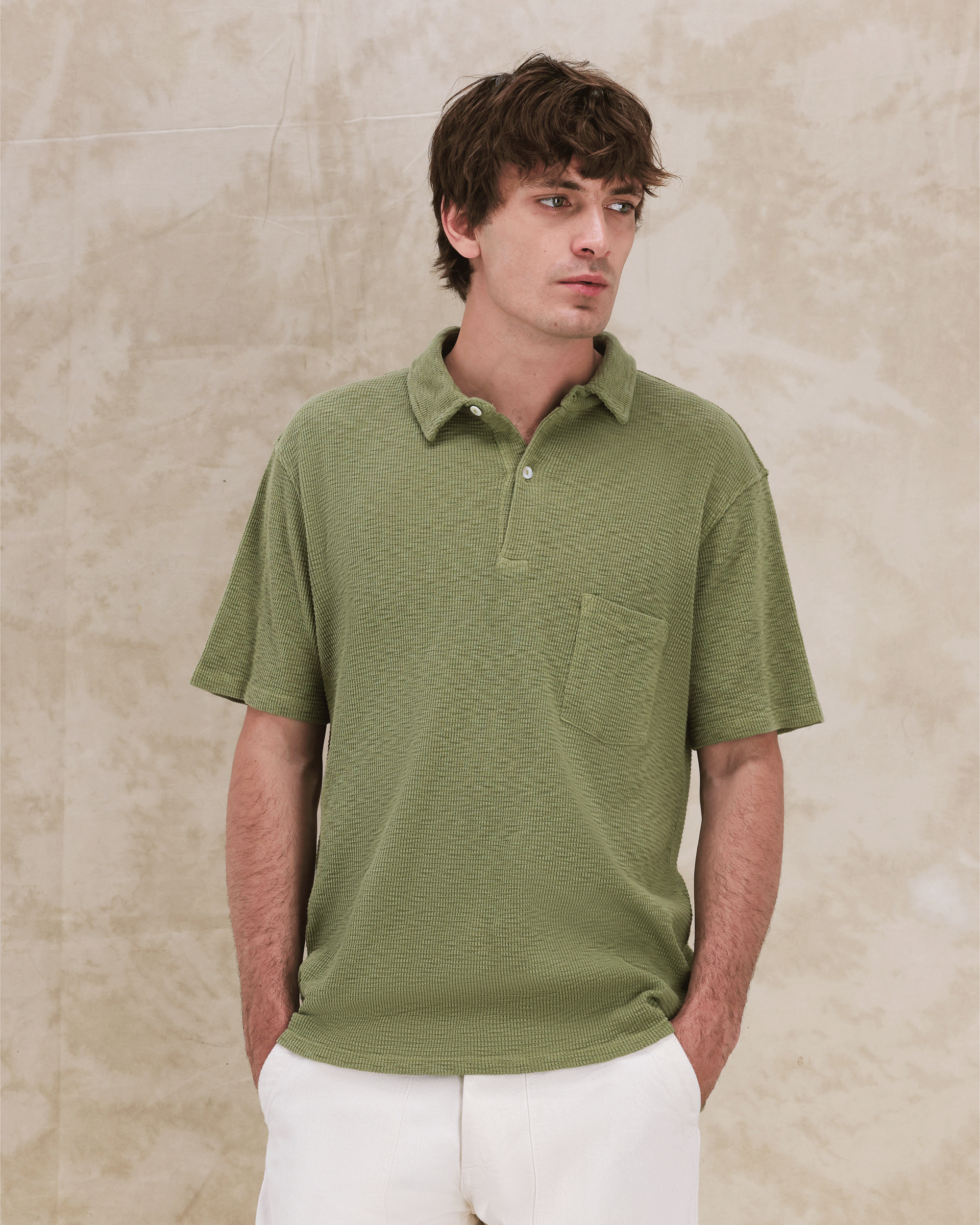 Missourim Polo Jersey Waffle Short Sleeves