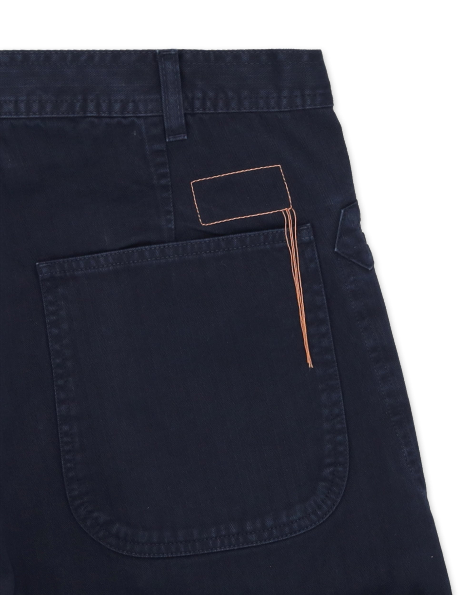 Nemo Pantaloni in Herringbone di Cotone