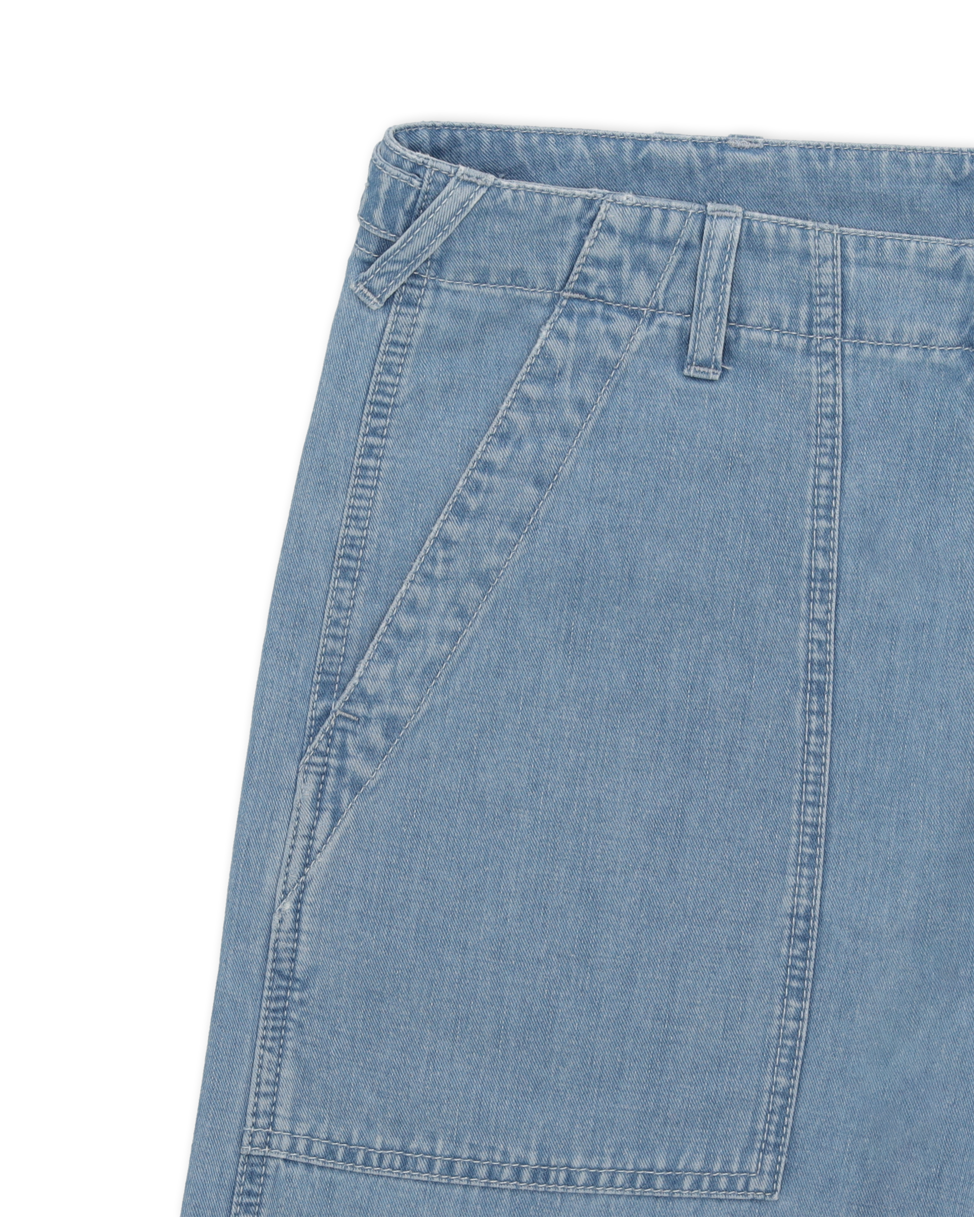 Newfatigue Pantaloni in Denim Bleach Wash