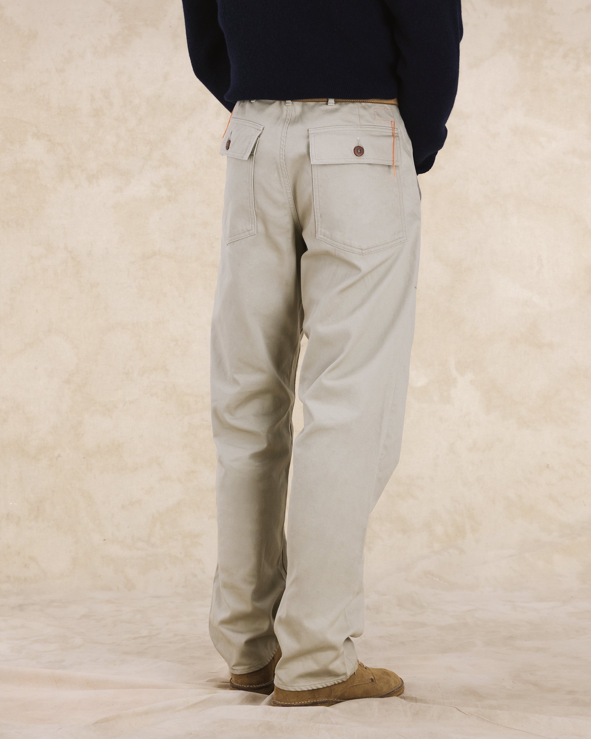 Newfatigue Trousers With Pockets Bedford Fabric