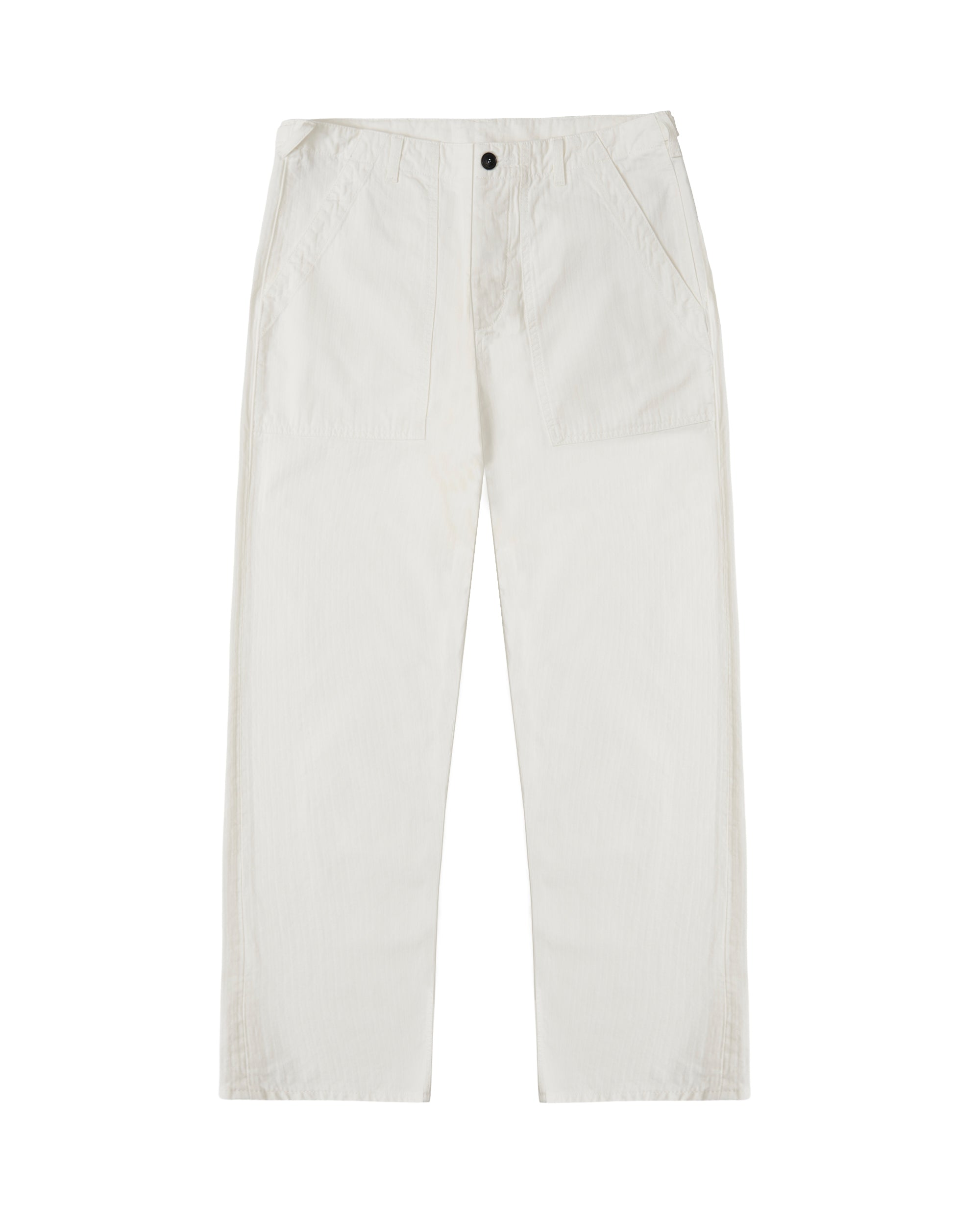 Jerryt Pantaloni Fatigue In Herringbone Di Cotone