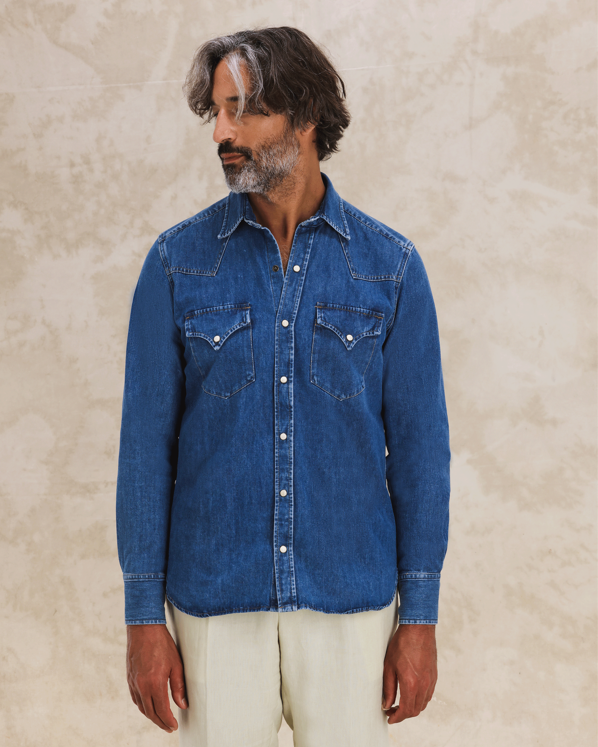 Ntex Texan Denim Shirt Stone Wash