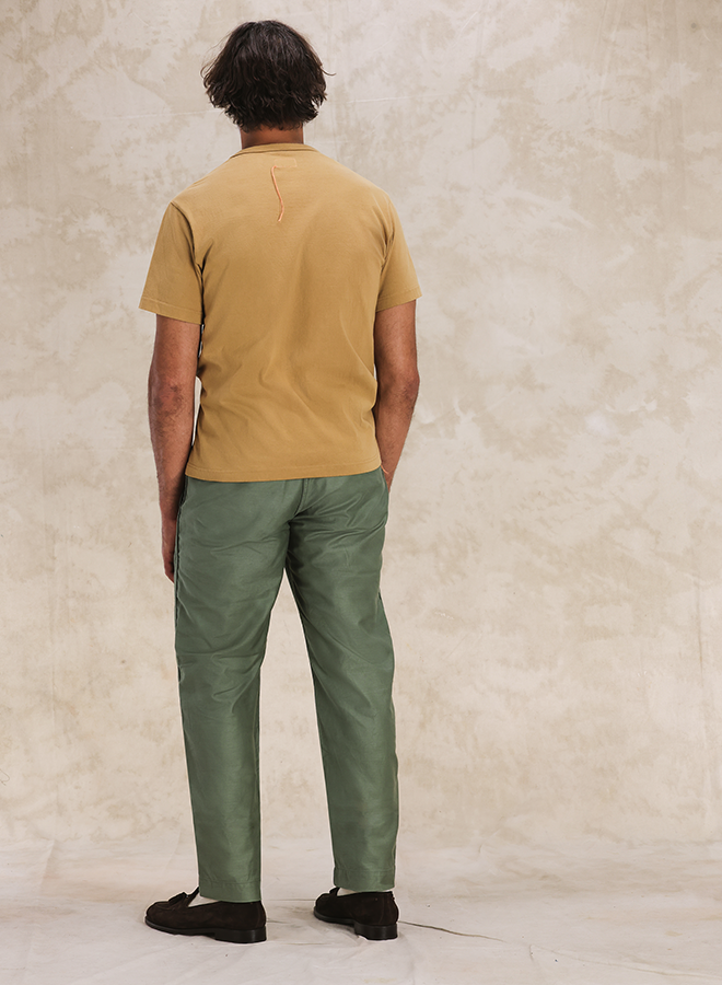 Officer Trousers Chino Cotton Satin