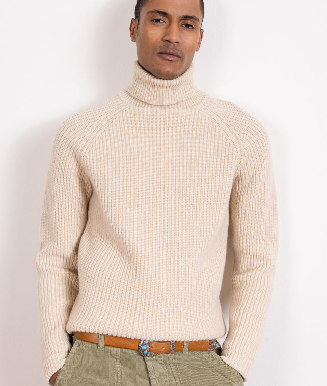 Oslo Merino Wool High Neck Sweater
