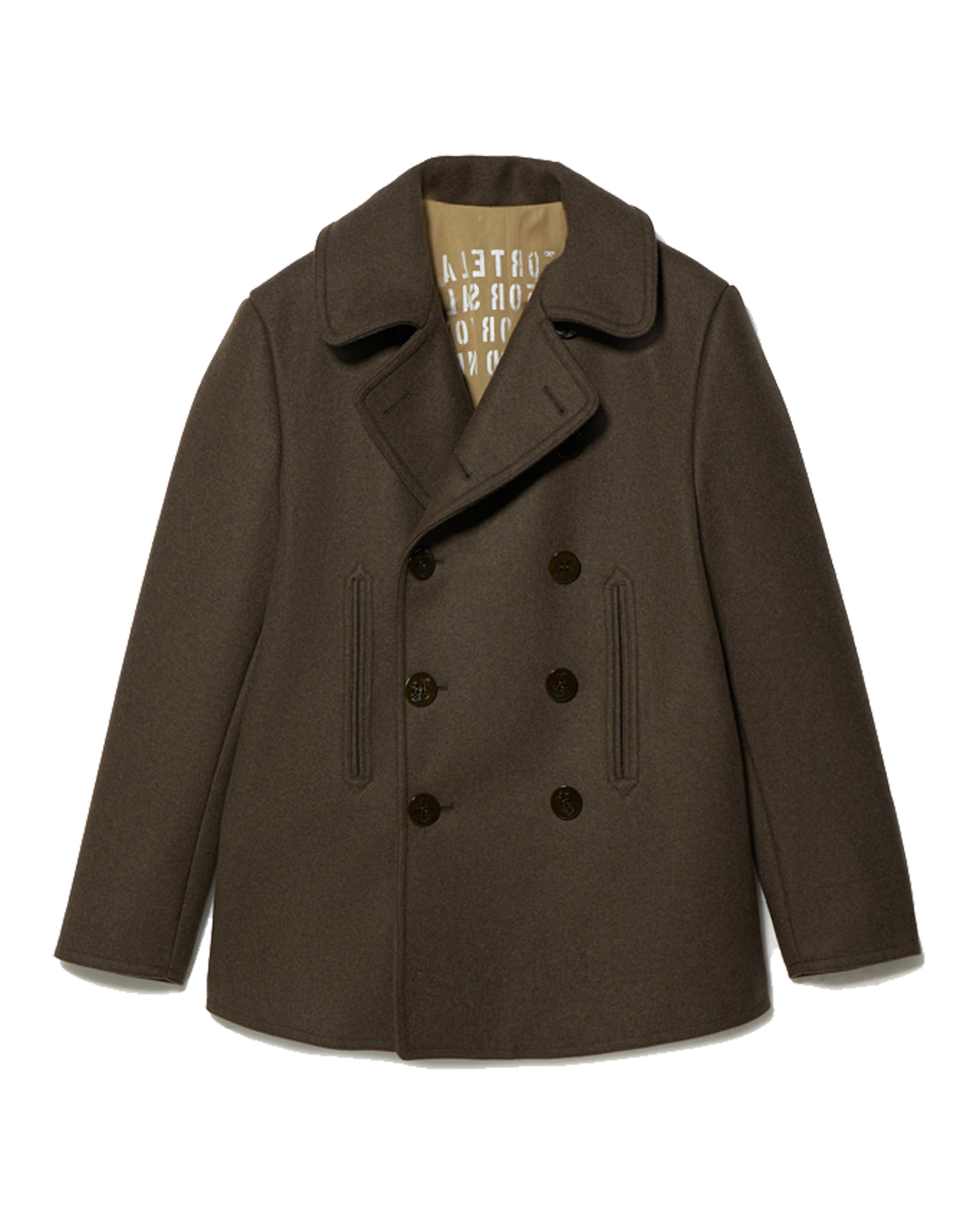 Peacot Jacket Double-breasted Wool