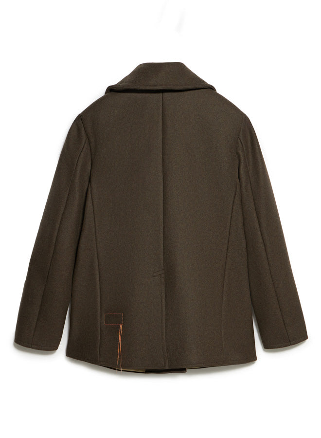 Peacot Jacket Double-breasted Wool