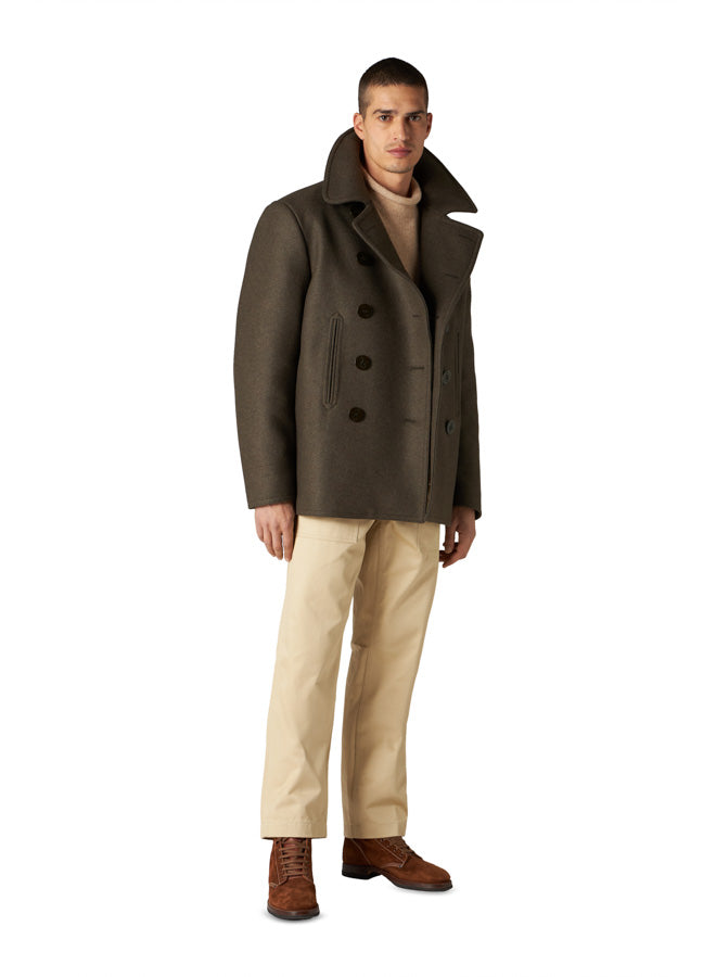 Peacot Jacket Double-breasted Wool