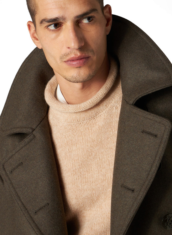 Peacot Jacket Double-breasted Wool