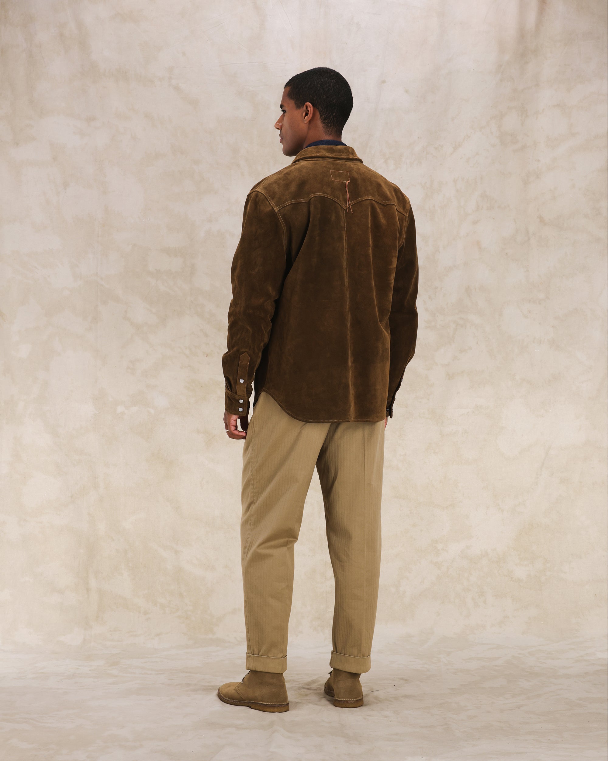 Ranch Camicia Texana in Crosta Scamosciata
