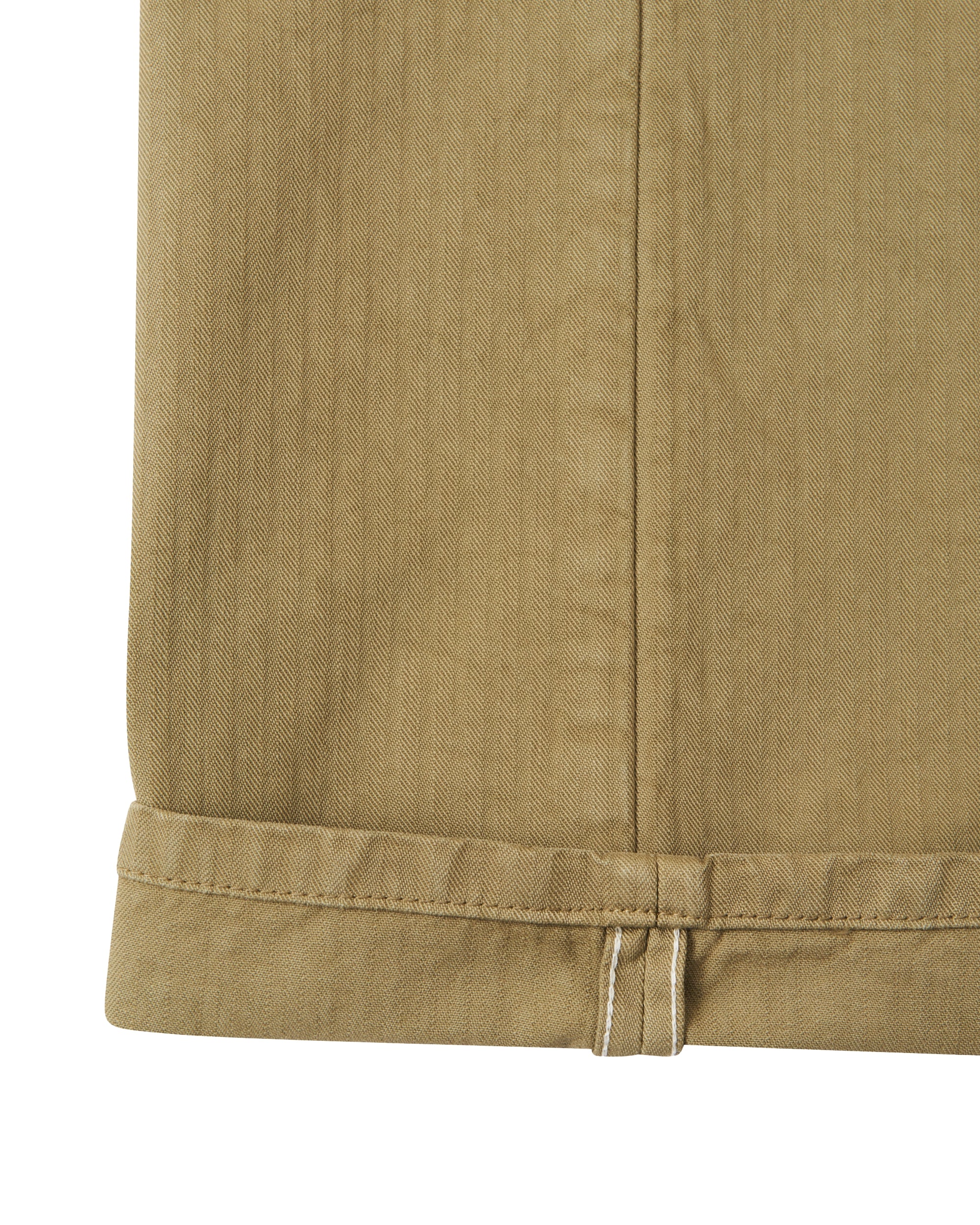 Reno Pantaloni In Herringbone di Cotone