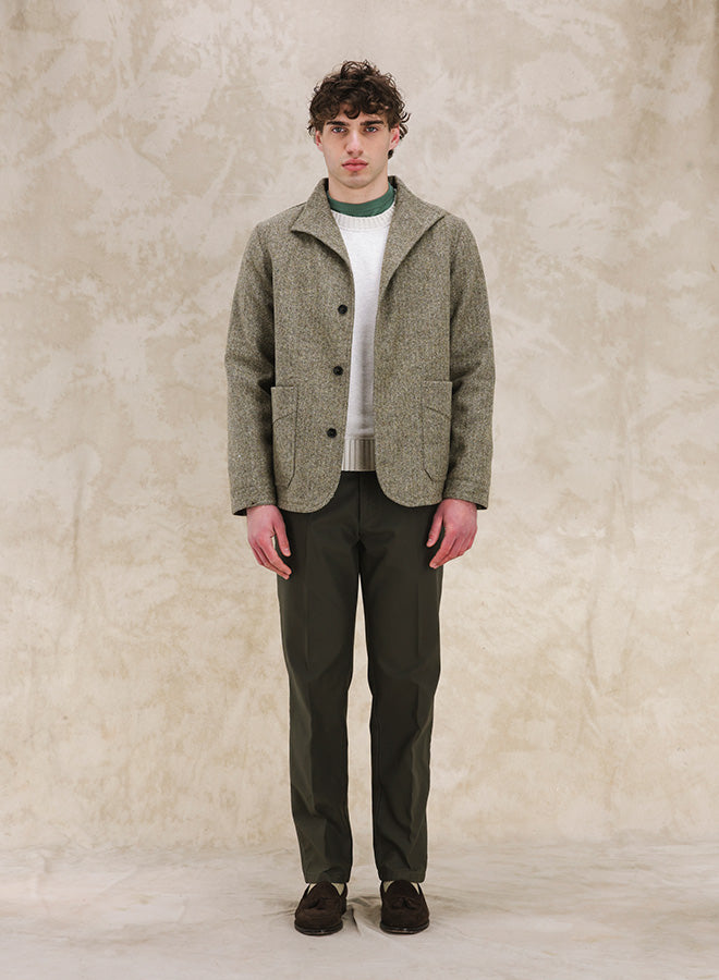 Scotland Giacca In Herringbone Di Lana