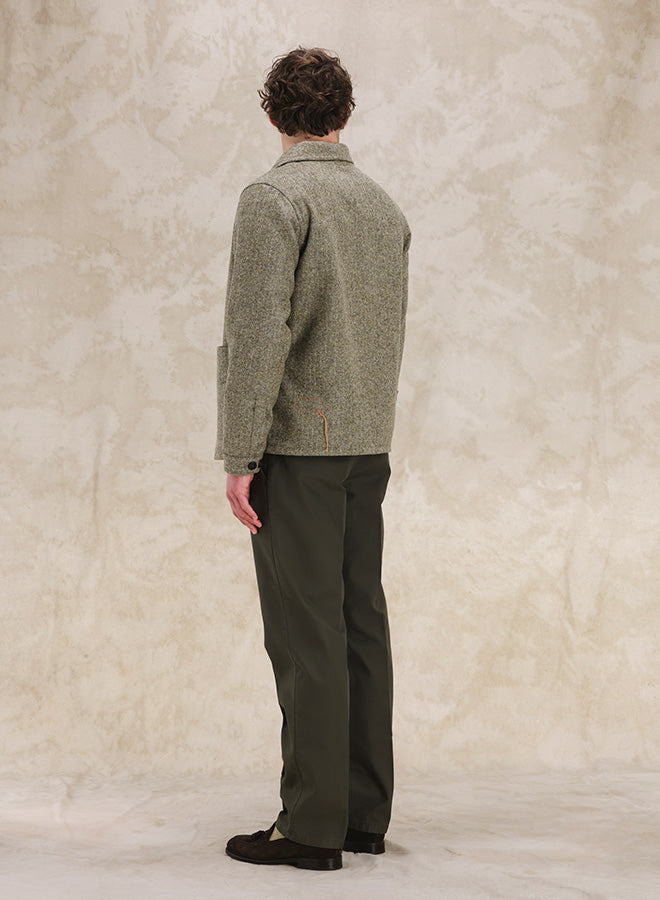 Scotland Giacca In Herringbone Di Lana