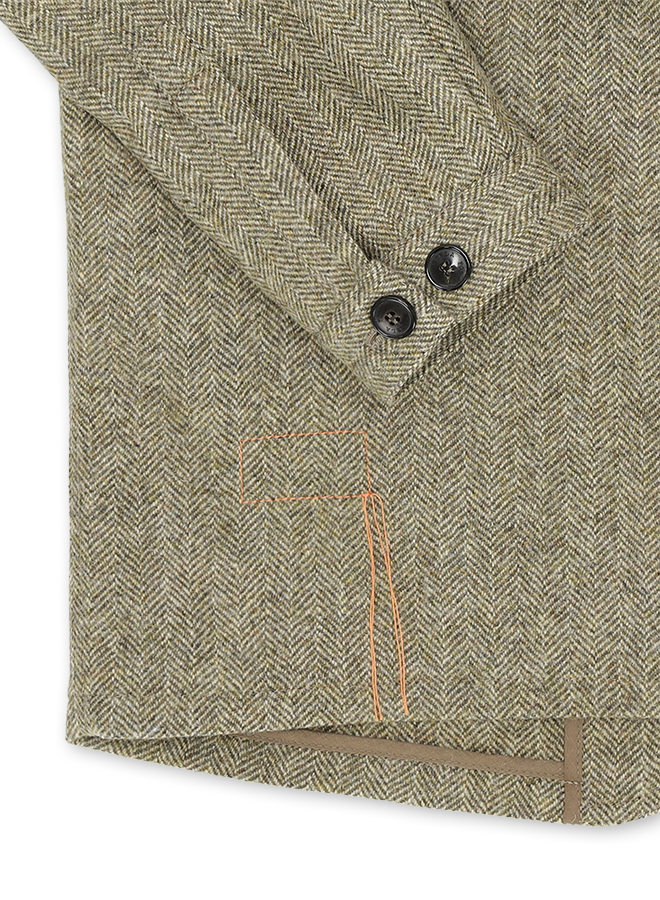Scotland Giacca In Herringbone Di Lana
