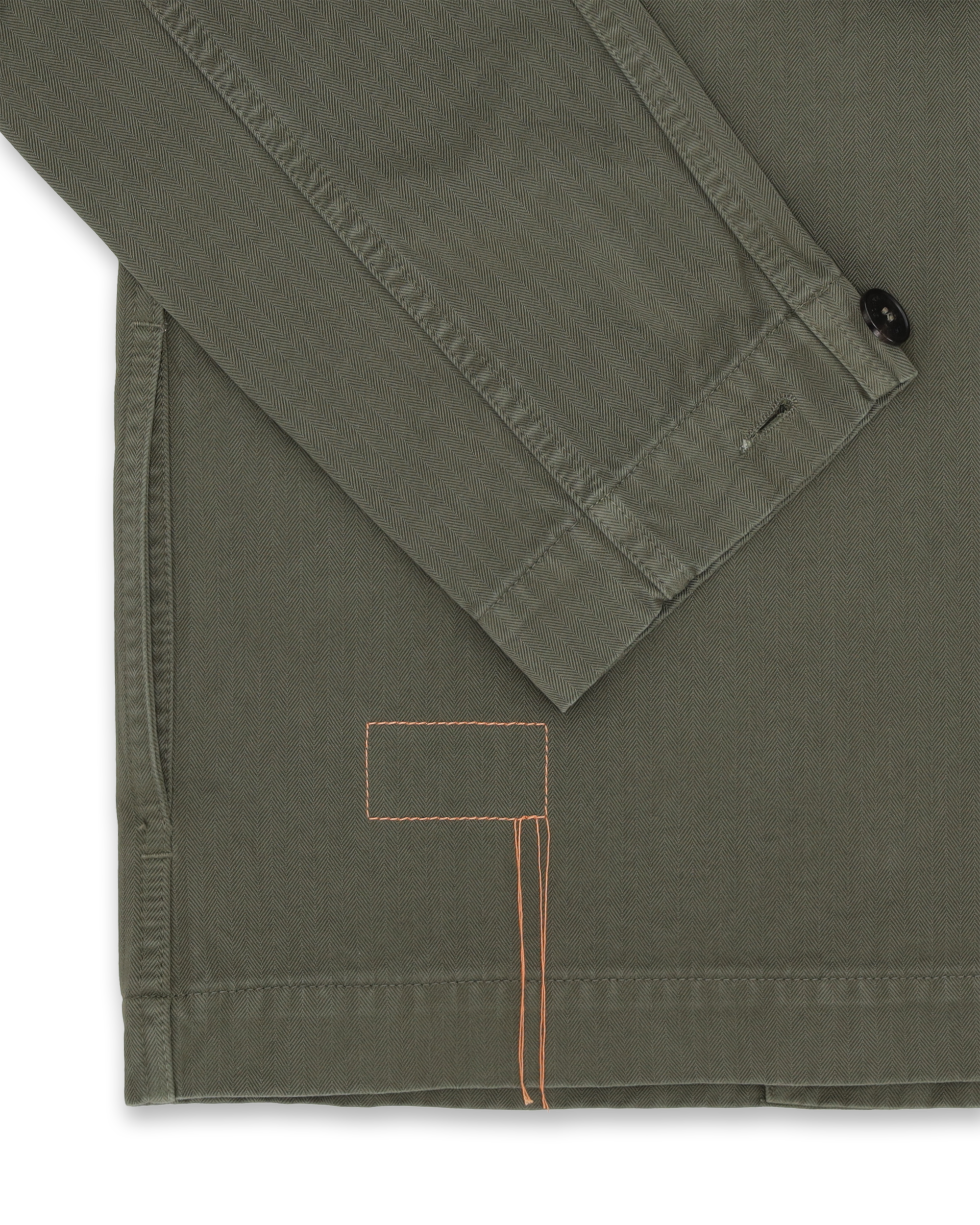 Solomon Overshirt In Herringbone Di Cotone