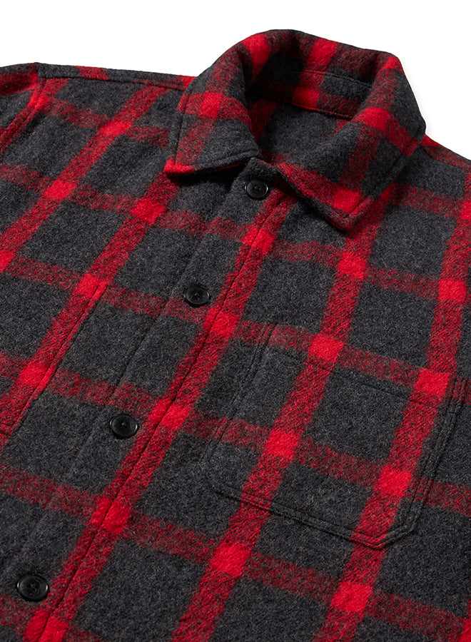 Steck Overshirt In Lana A Quadri