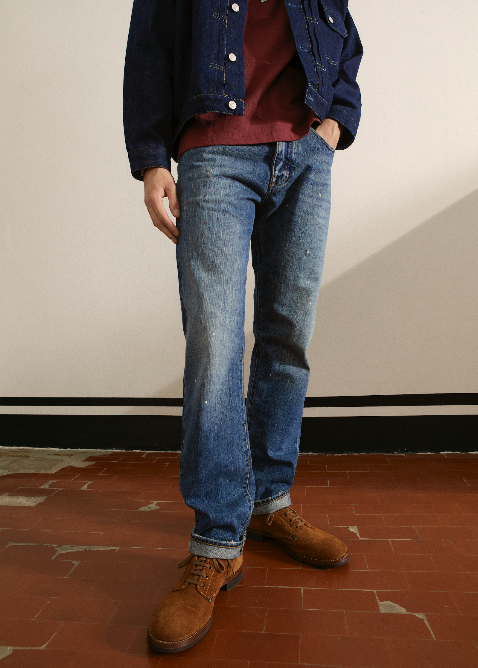 965 John Japan Denim Selvedge 5-pocket Regular Fit Custom Wash