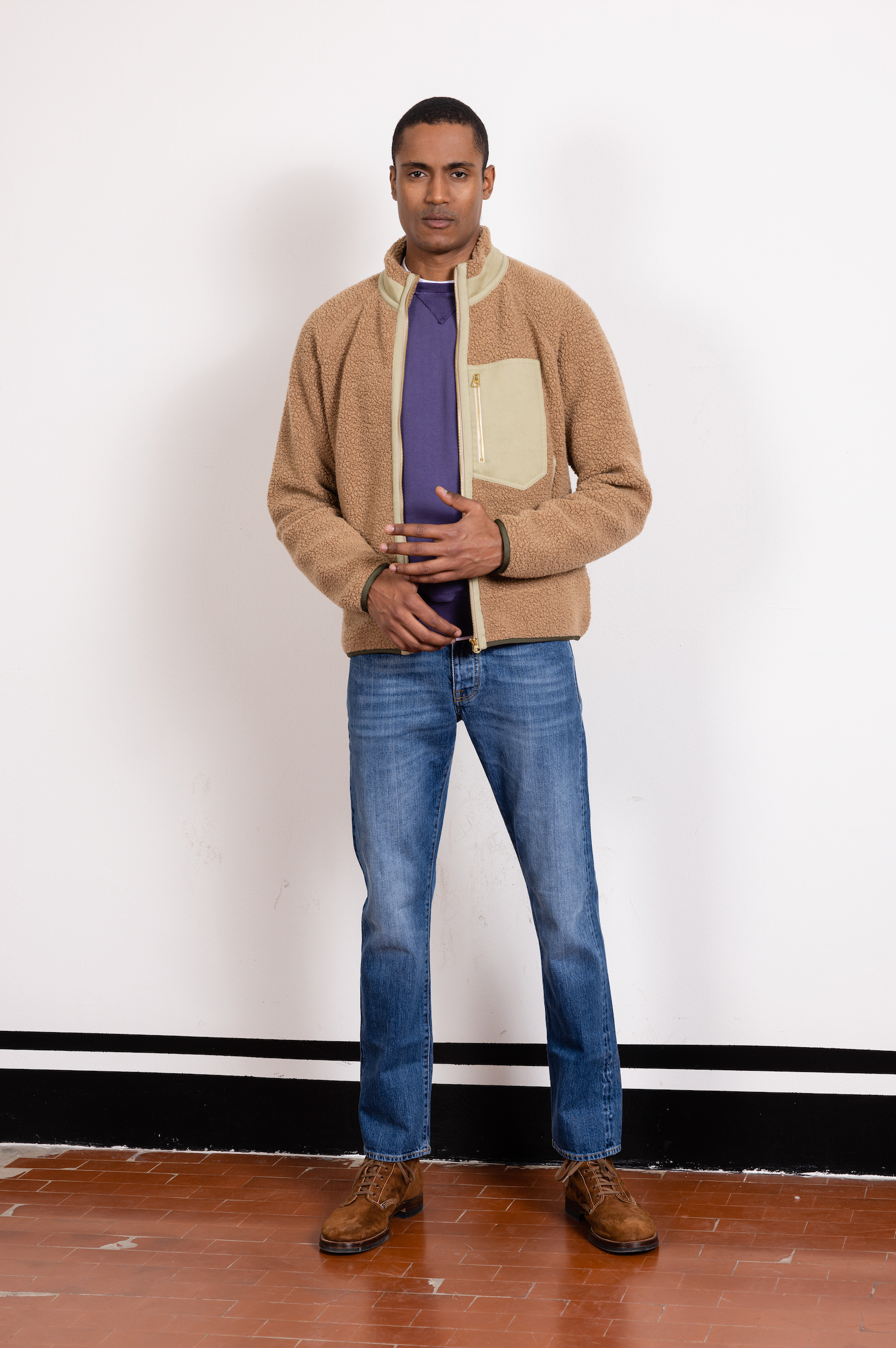 911 Superjohn Japan Denim Selvedge 5-pocket High-waisted Stone Wash