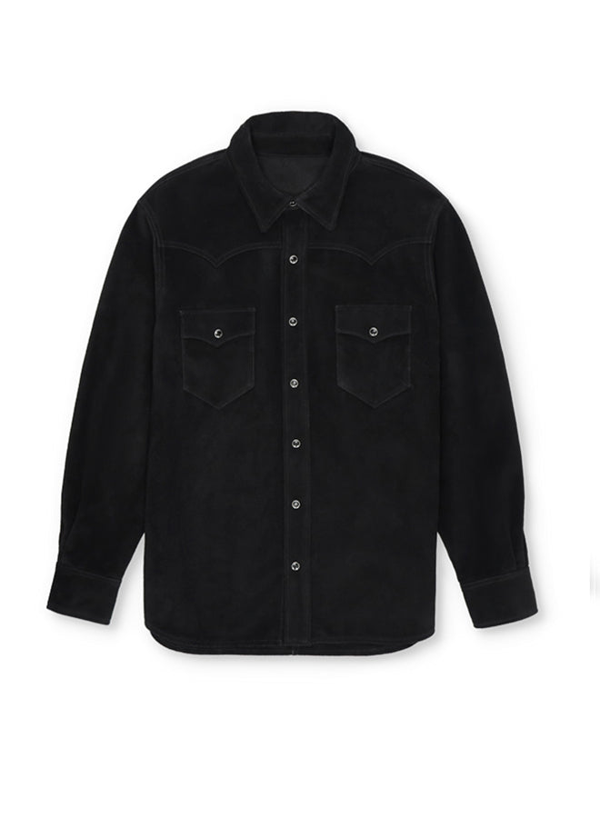 Linda Overshirt Suede Leather