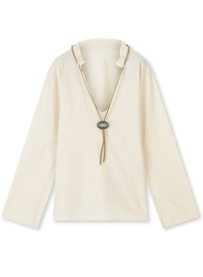 Gisele Cotton Canvas Blouse